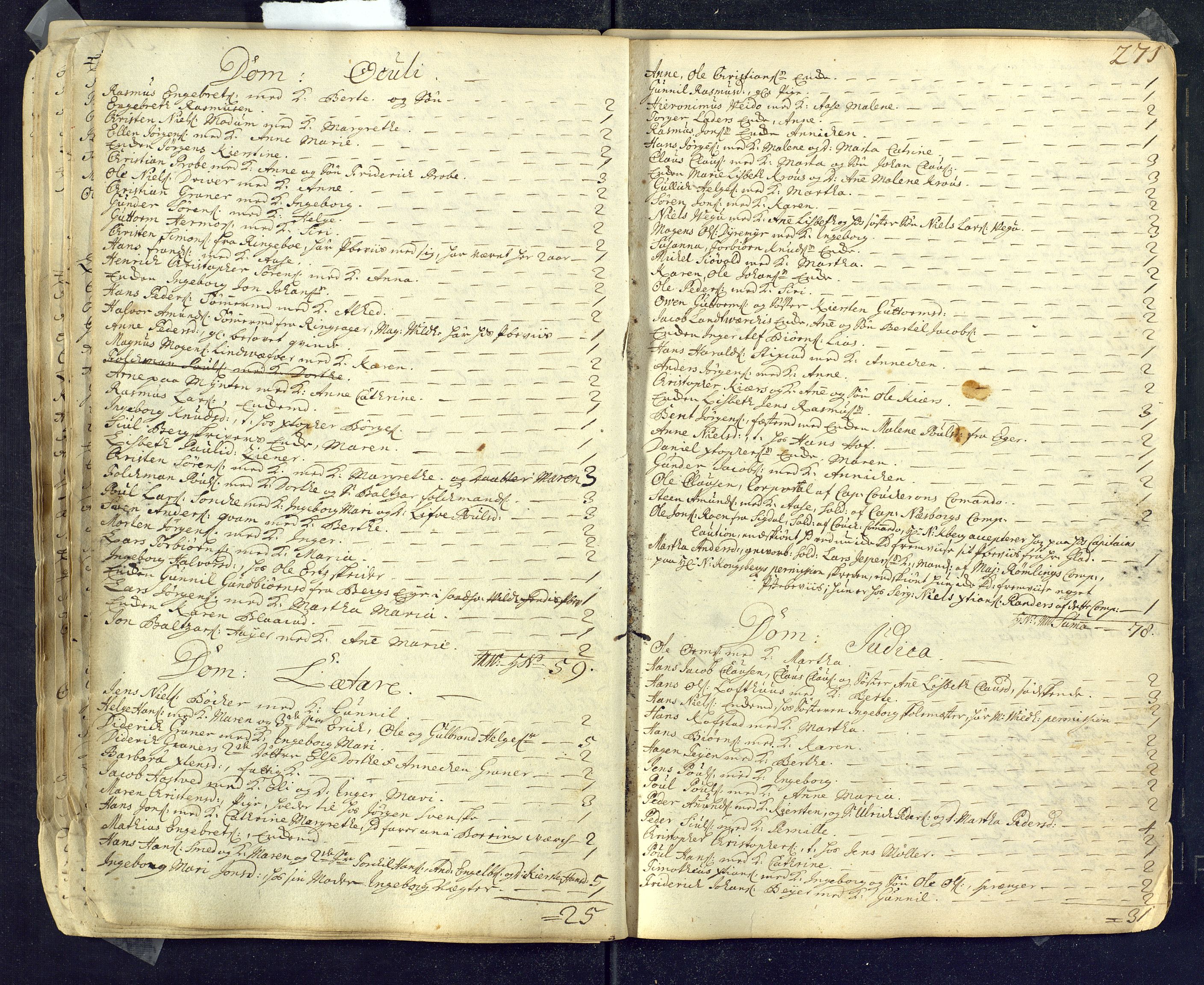 Kongsberg kirkebøker, SAKO/A-22/M/Ma/L0001: Communicants register no. 1, 1731-1739, p. 271