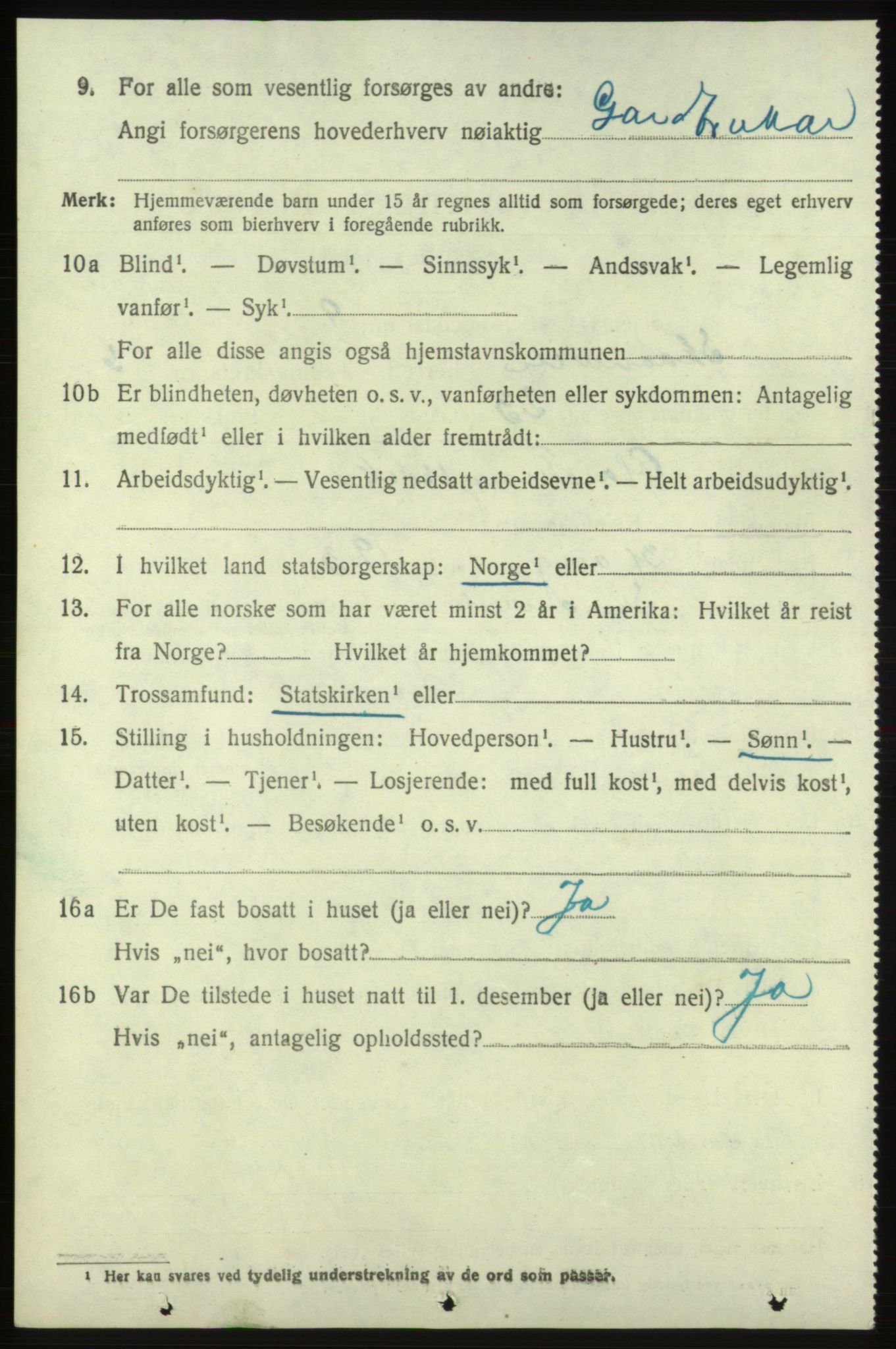 SAB, 1920 census for Skånevik, 1920, p. 4346