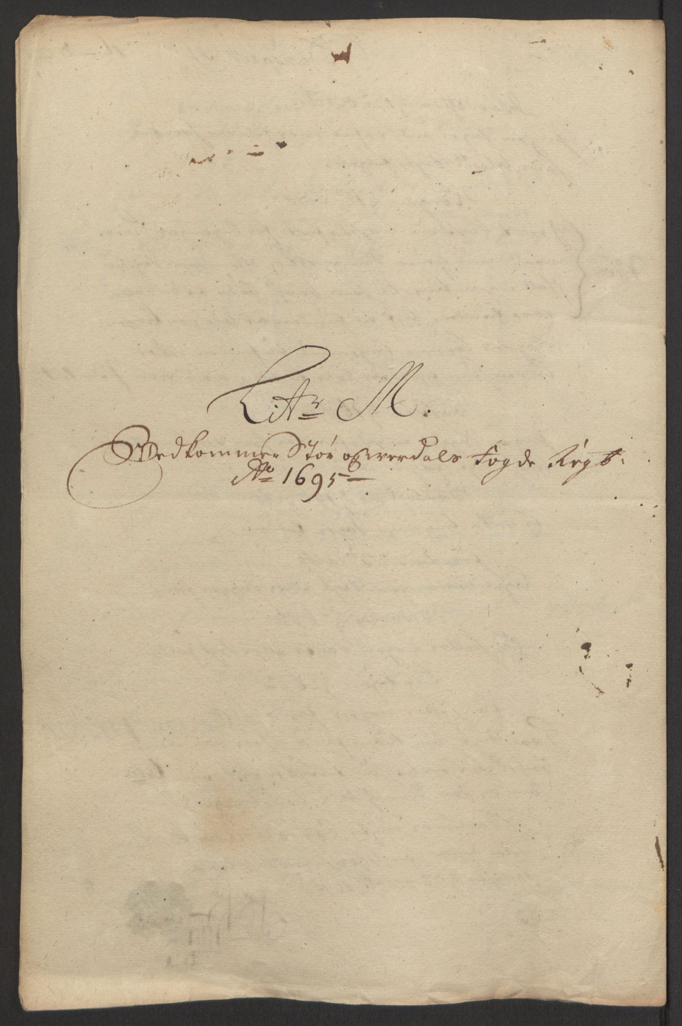 Rentekammeret inntil 1814, Reviderte regnskaper, Fogderegnskap, RA/EA-4092/R62/L4187: Fogderegnskap Stjørdal og Verdal, 1695, p. 140