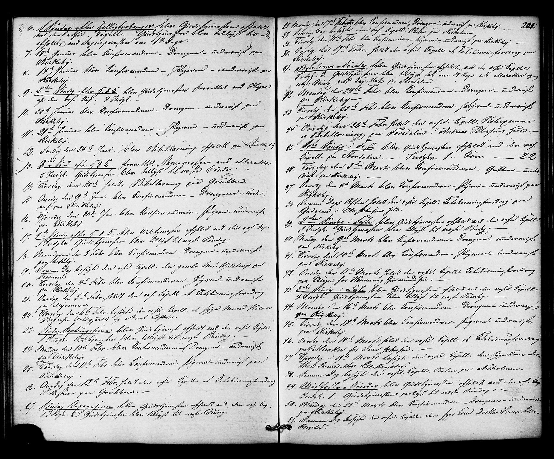 Ministerialprotokoller, klokkerbøker og fødselsregistre - Nord-Trøndelag, SAT/A-1458/706/L0041: Parish register (official) no. 706A02, 1862-1877, p. 203