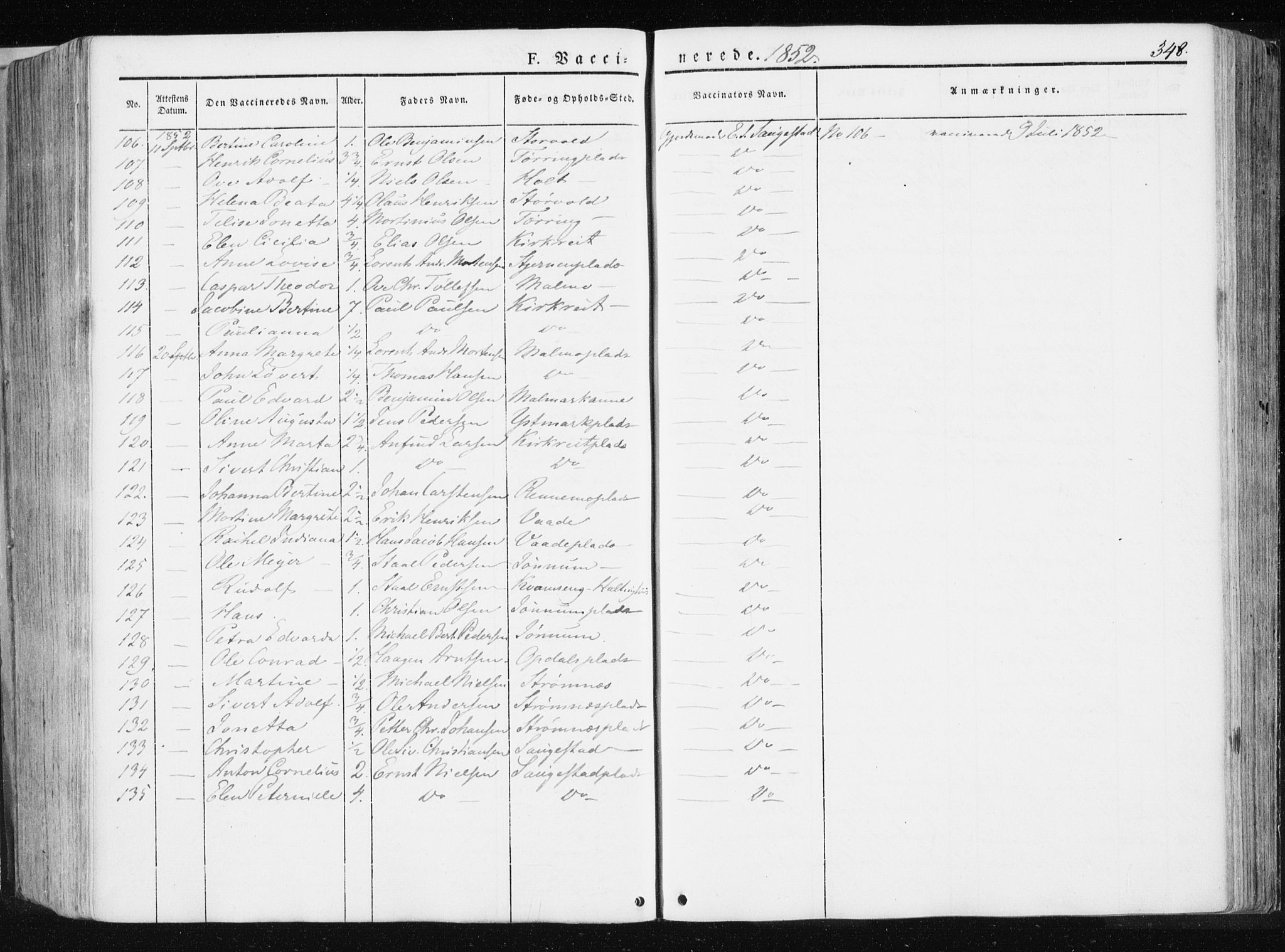 Ministerialprotokoller, klokkerbøker og fødselsregistre - Nord-Trøndelag, SAT/A-1458/741/L0393: Parish register (official) no. 741A07, 1849-1863, p. 348