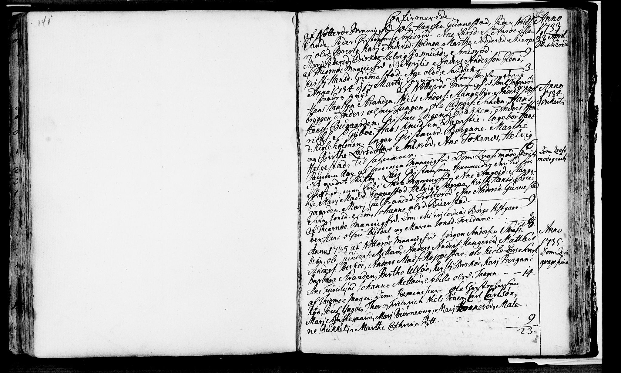 Nøtterøy kirkebøker, AV/SAKO-A-354/F/Fa/L0001: Parish register (official) no. I 1, 1686-1738, p. 141-142