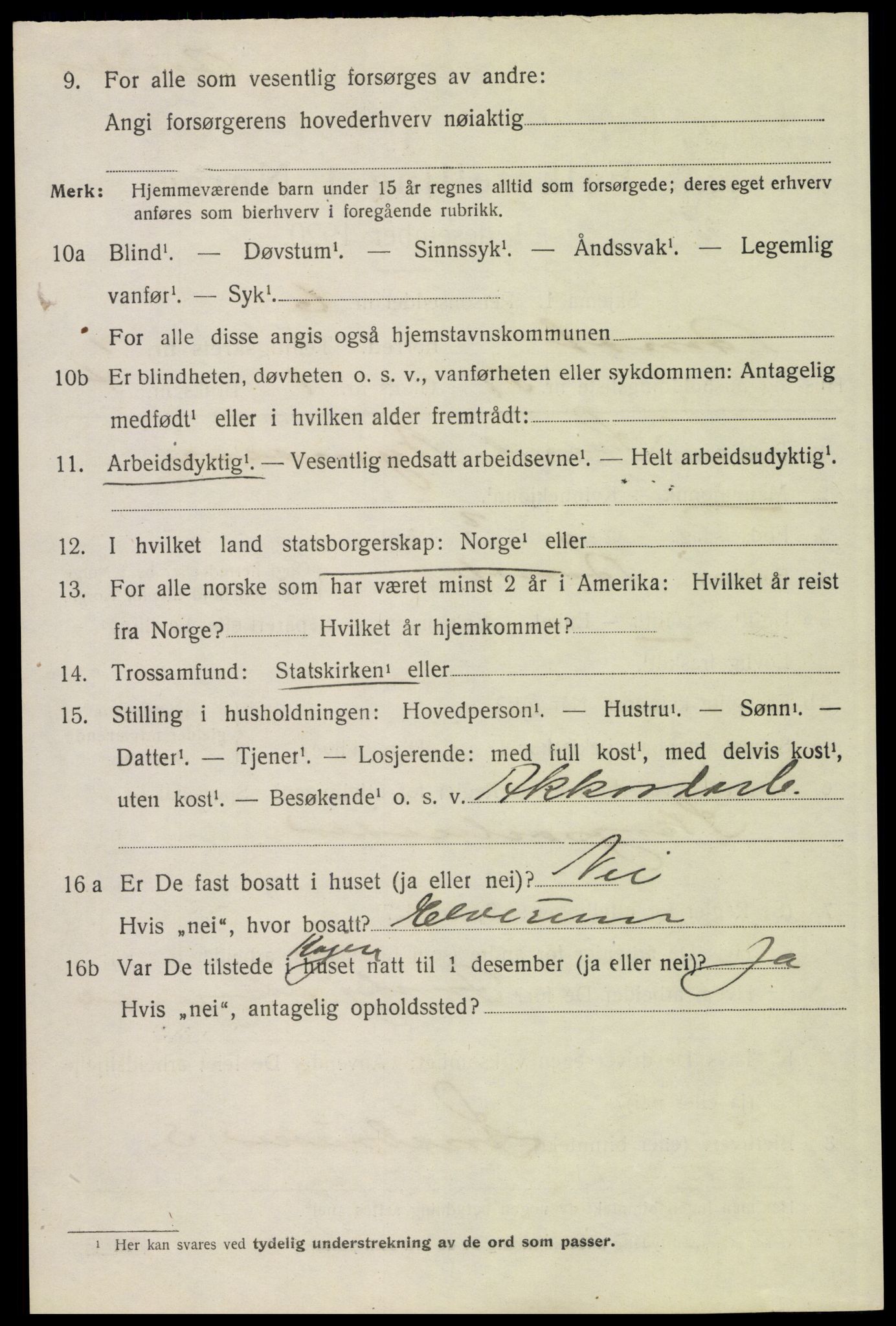 SAH, 1920 census for Åmot, 1920, p. 2066