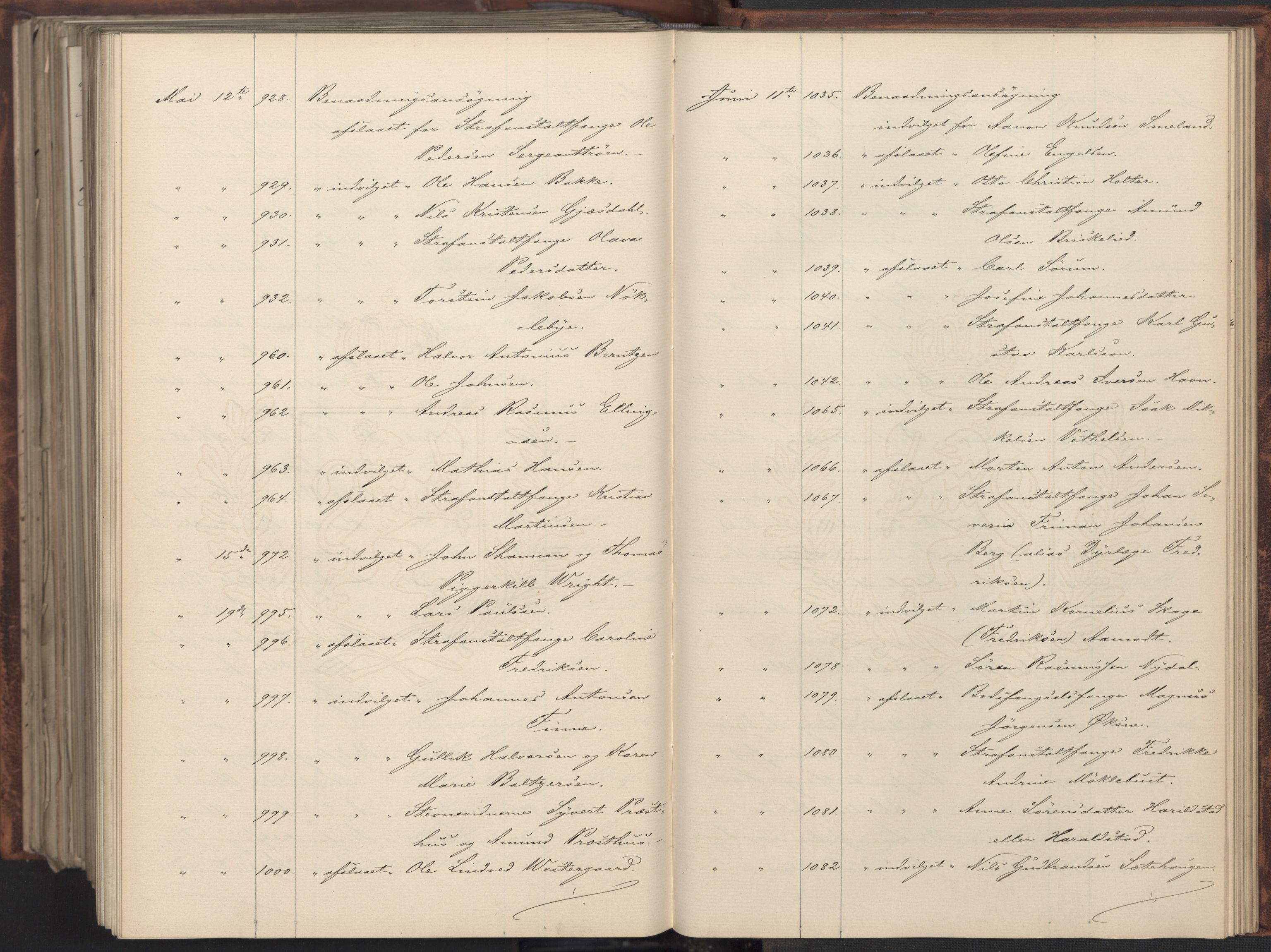 Statsrådssekretariatet, AV/RA-S-1001/A/Ab/L0151: Kgl. res. nr. 1-1281, 1. halvår, 1888