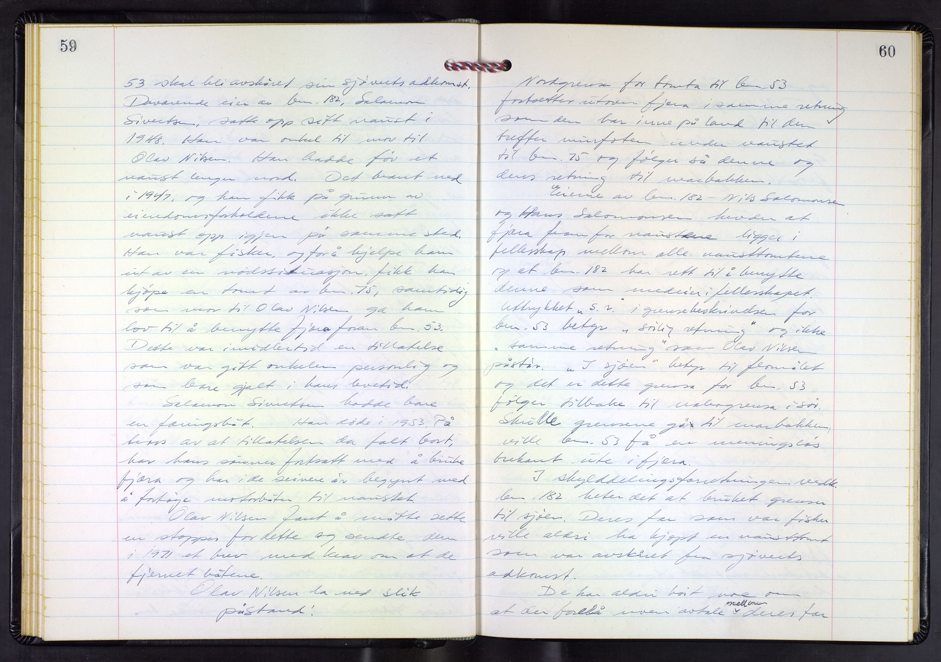 Hordaland jordskiftedøme - III Midhordland jordskiftedistrikt, AV/SAB-A-7001/A/Aa/L0044: Forhandlingsprotokoll, 1973-1978, p. 59-60