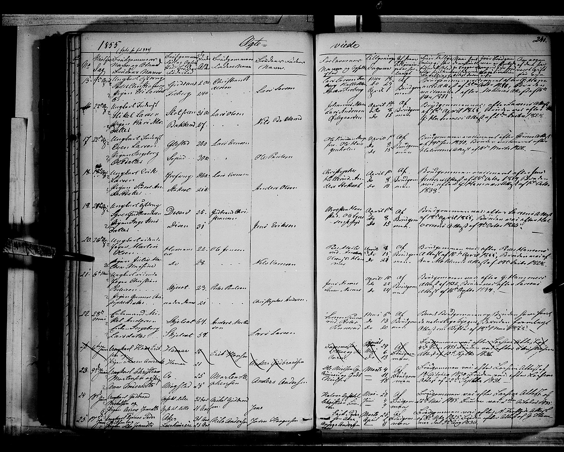 Vang prestekontor, Hedmark, SAH/PREST-008/H/Ha/Haa/L0010: Parish register (official) no. 10, 1841-1855, p. 241