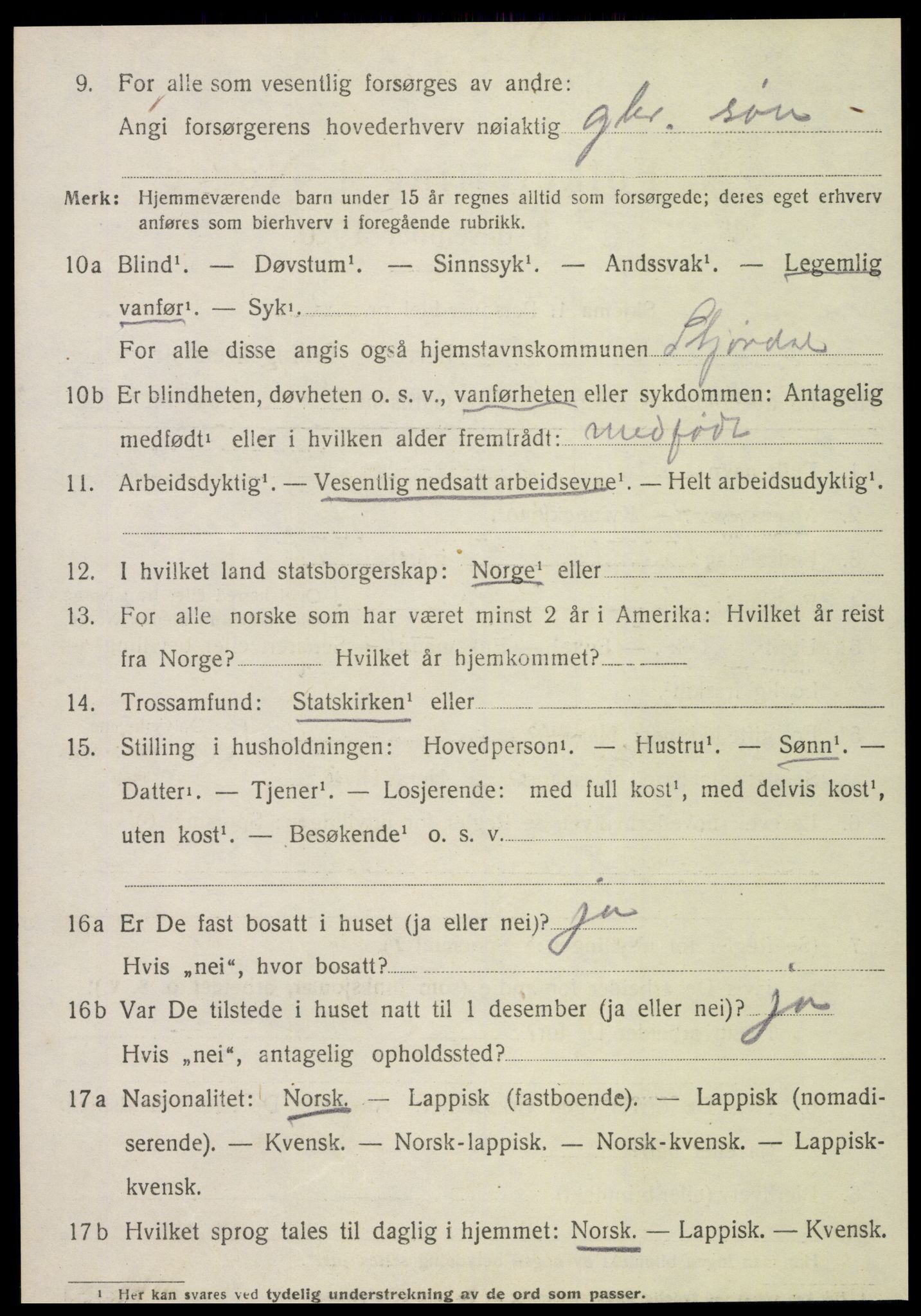 SAT, 1920 census for Stjørdal, 1920, p. 8267