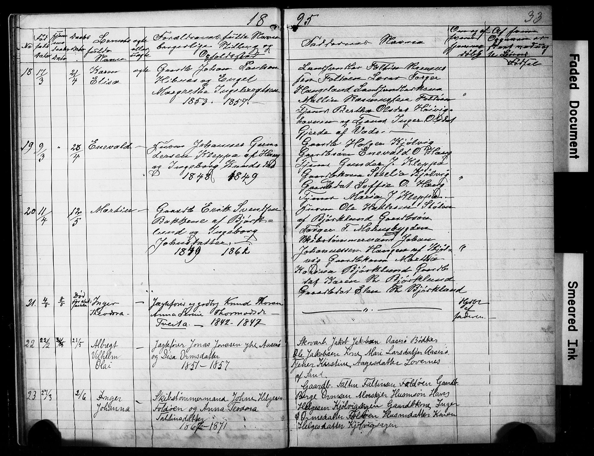 Jelsa sokneprestkontor, AV/SAST-A-101842/01/V: Parish register (copy) no. B 4, 1890-1928, p. 33