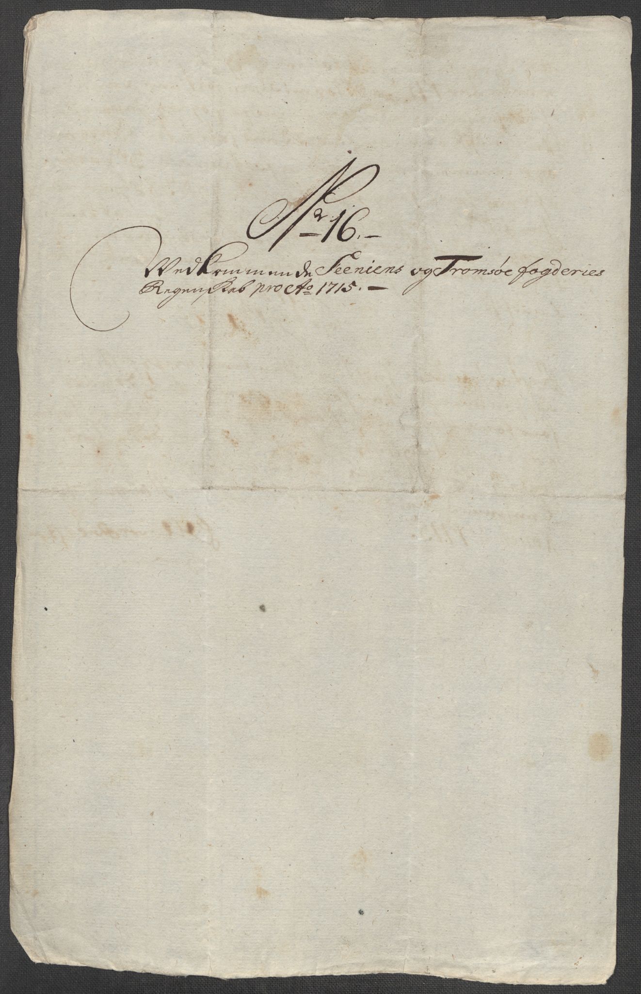 Rentekammeret inntil 1814, Reviderte regnskaper, Fogderegnskap, AV/RA-EA-4092/R68/L4761: Fogderegnskap Senja og Troms, 1715, p. 119