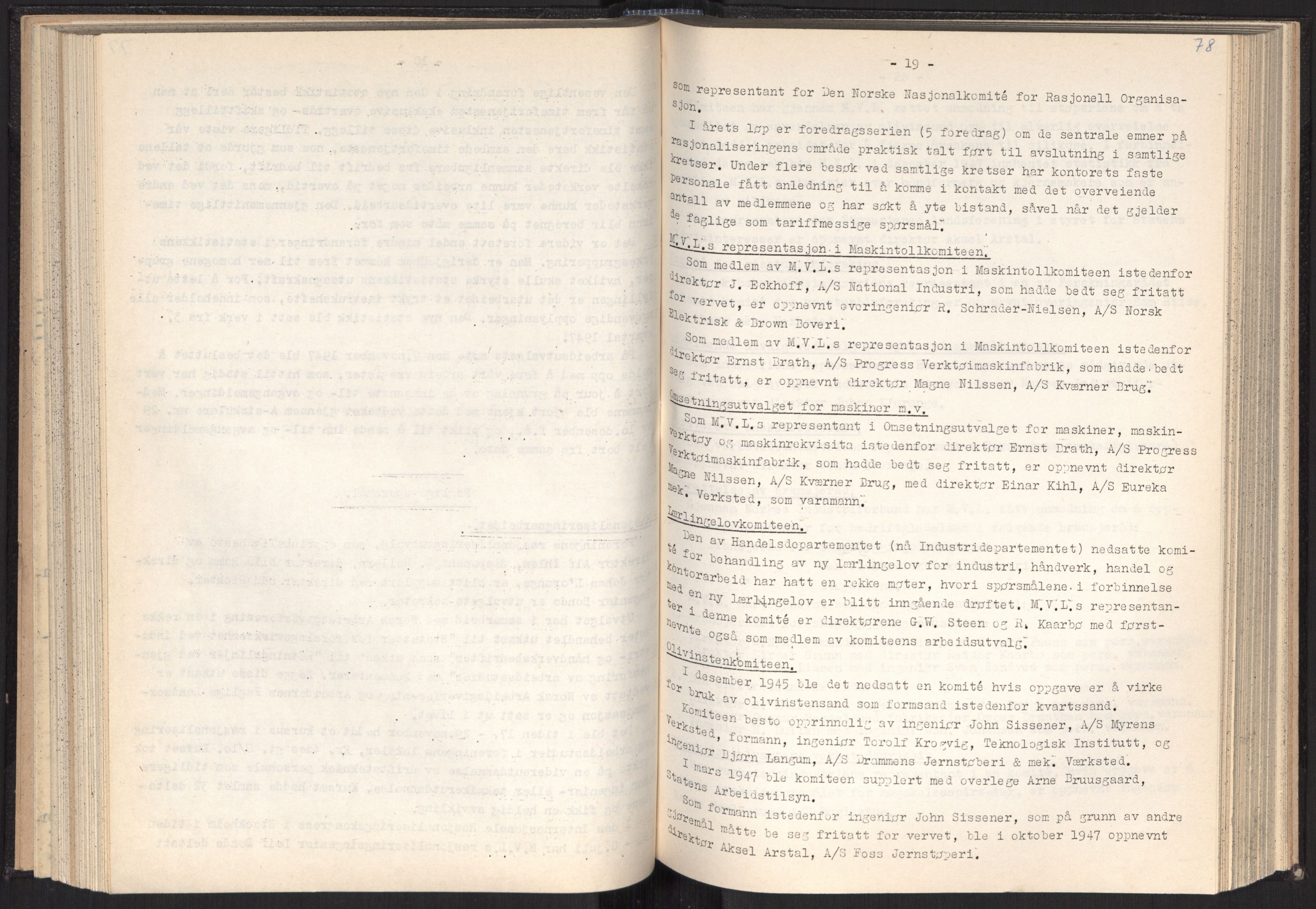 Teknologibedriftenes Landsforening TBL, AV/RA-PA-1700/A/Ad/L0007: Årsberetning med register, 1940-1951, p. 78