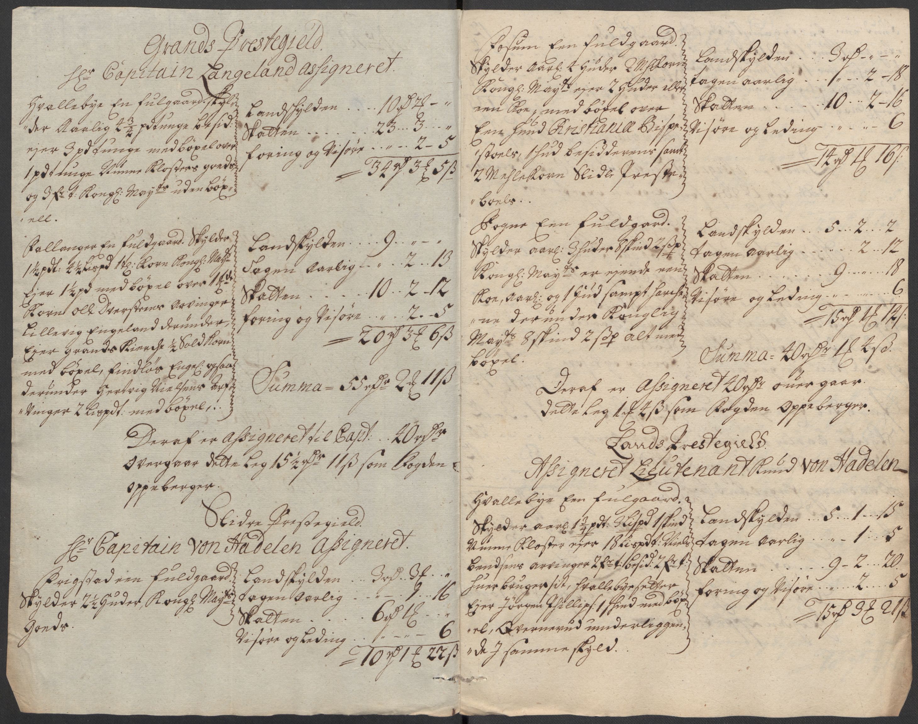 Rentekammeret inntil 1814, Reviderte regnskaper, Fogderegnskap, AV/RA-EA-4092/R18/L1314: Fogderegnskap Hadeland, Toten og Valdres, 1715, p. 360