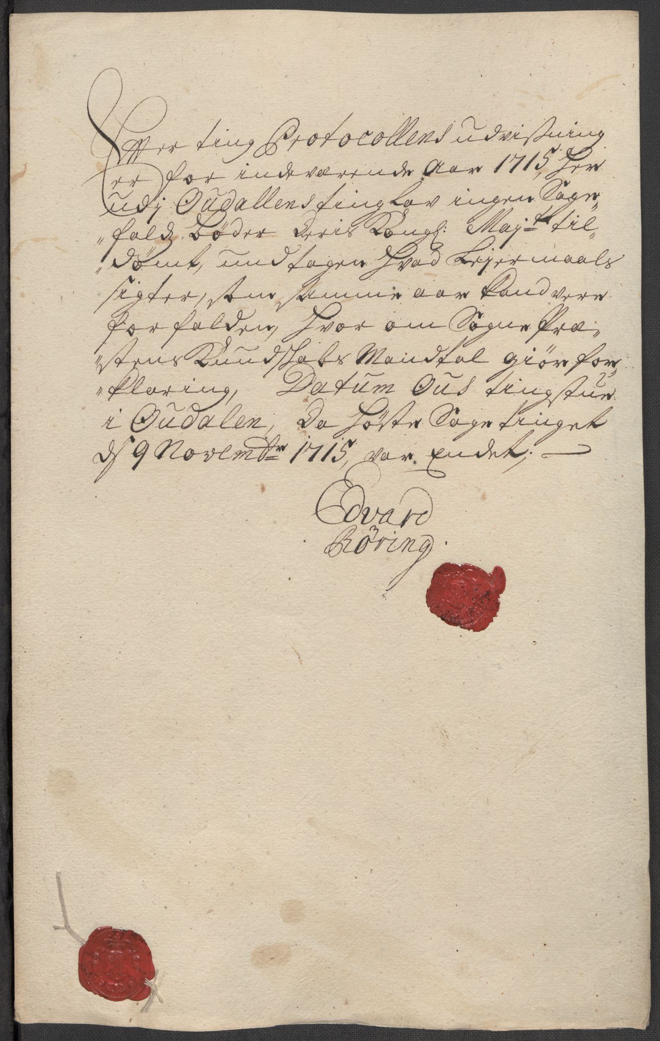 Rentekammeret inntil 1814, Reviderte regnskaper, Fogderegnskap, AV/RA-EA-4092/R13/L0853: Fogderegnskap Solør, Odal og Østerdal, 1715, p. 272