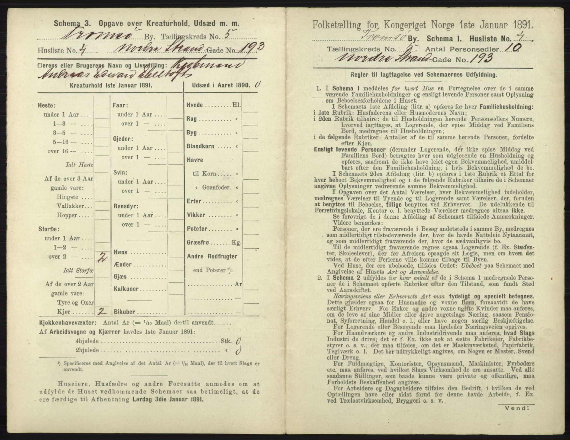 RA, 1891 census for 1902 Tromsø, 1891, p. 4740