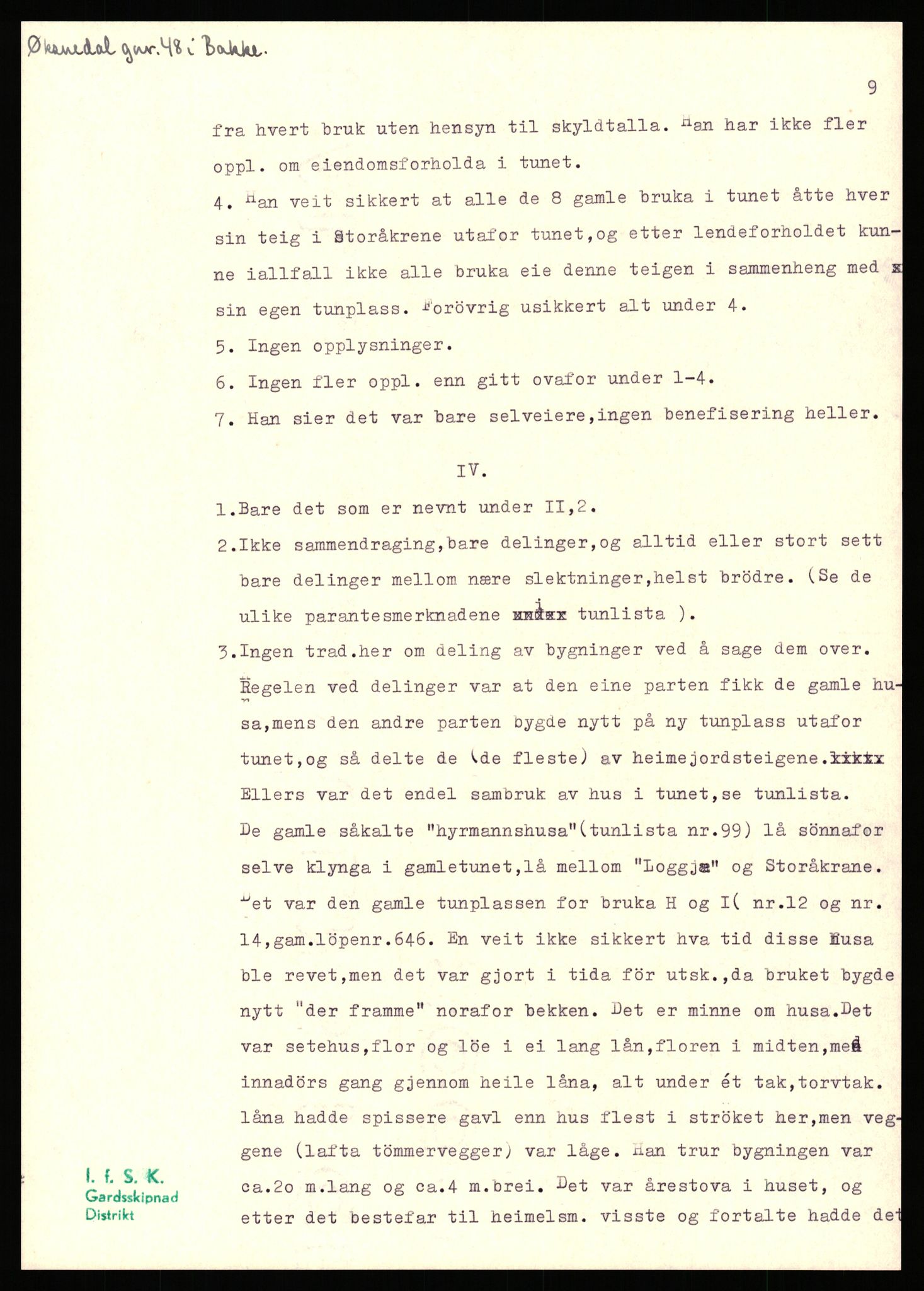 Instituttet for sammenlignende kulturforskning, AV/RA-PA-0424/H/L0169: Eske D159: Manuskripter (1.trykk) distriktsgransking, 1922-1990, p. 488