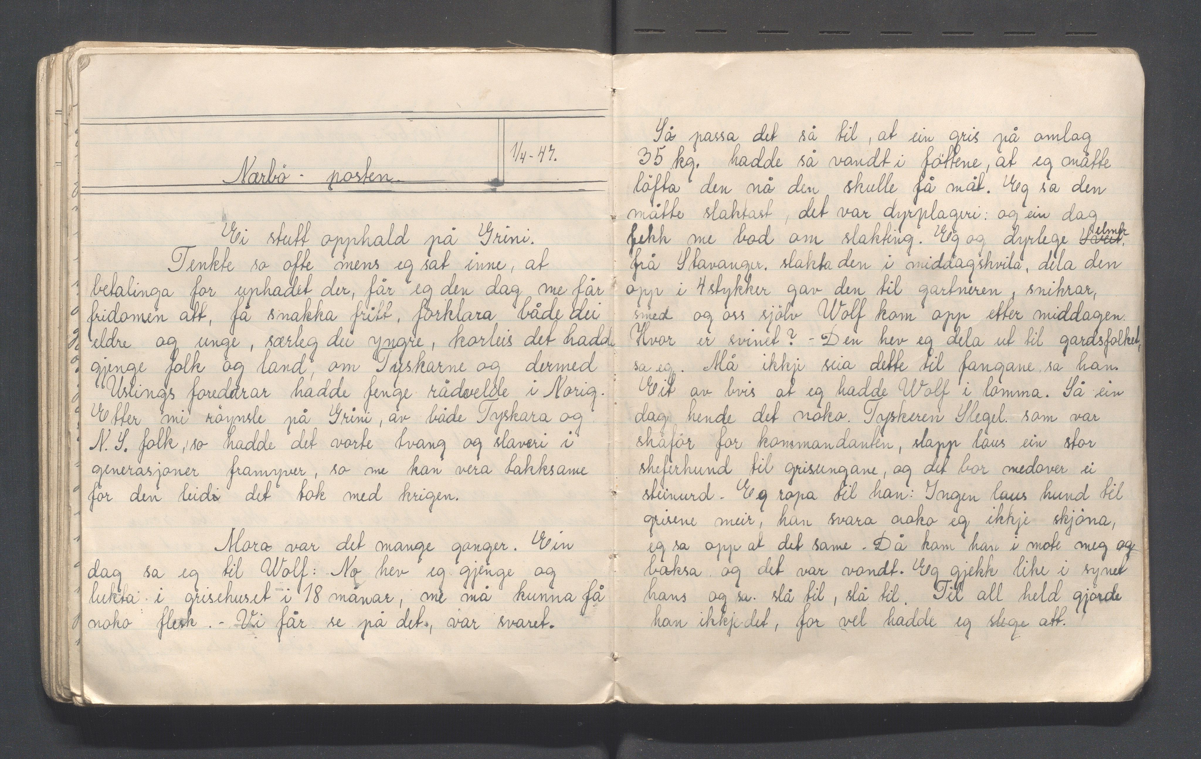 Hå kommune - PA 013 Barnelosje "Jadars Framtid" nr. 209, IKAR/K-102220/F/L0006: Nærbøposten, 1943-1949, p. 61