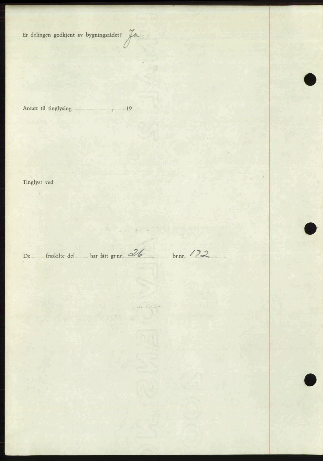 Romsdal sorenskriveri, AV/SAT-A-4149/1/2/2C: Mortgage book no. A22, 1947-1947, Diary no: : 651/1947