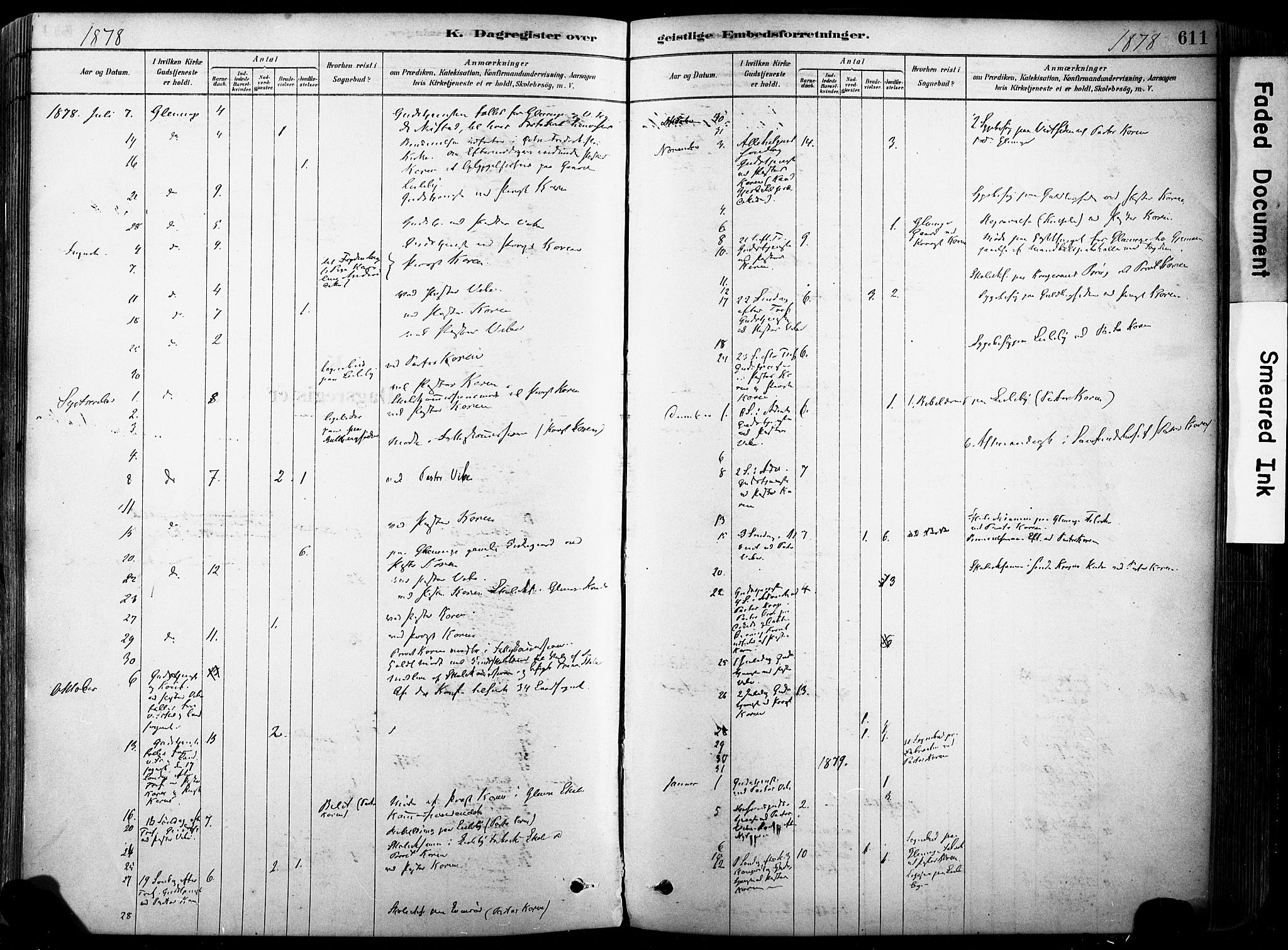 Glemmen prestekontor Kirkebøker, SAO/A-10908/F/Fa/L0012: Parish register (official) no. 12, 1878-1973, p. 611