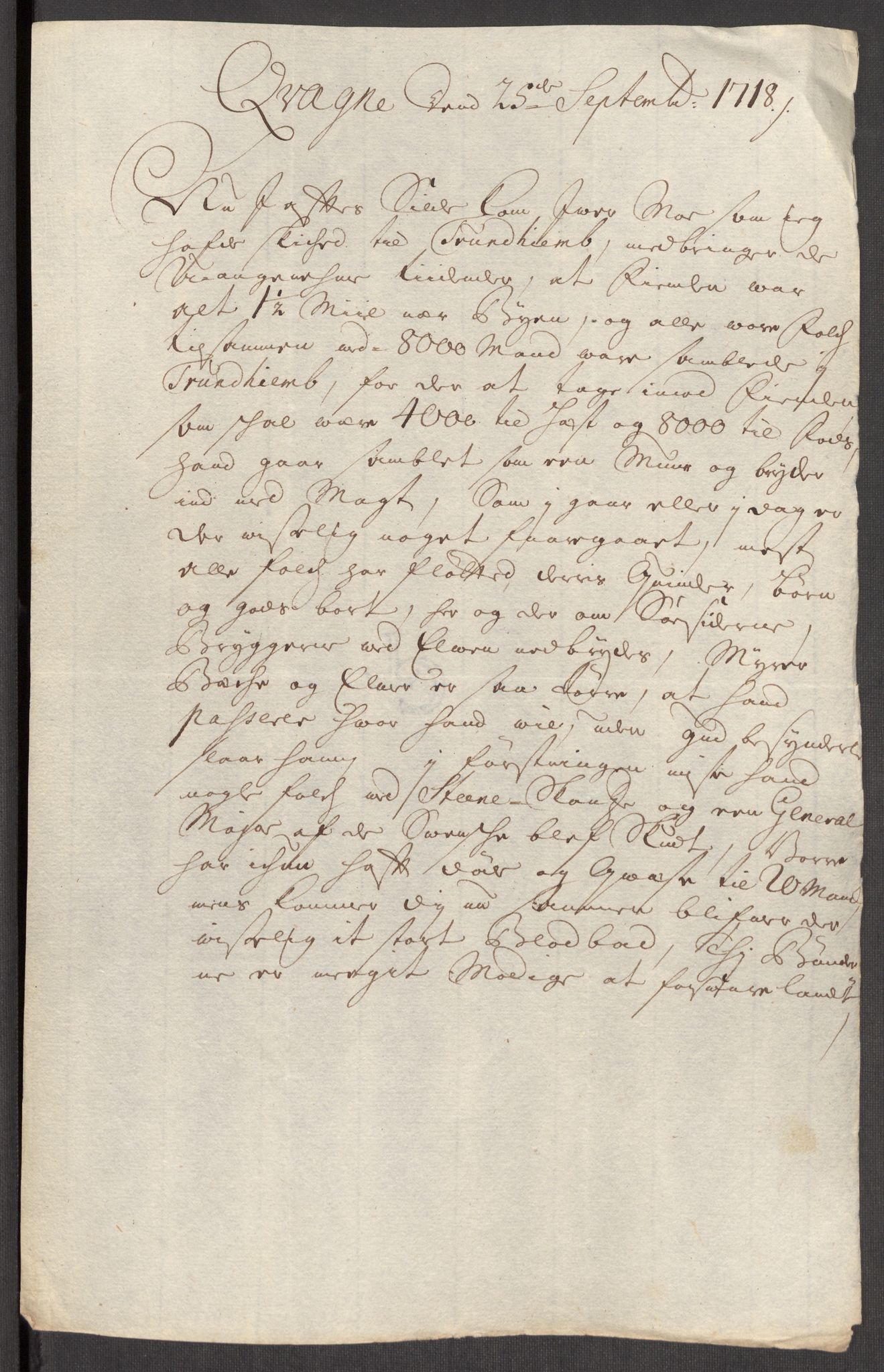 Kommanderende general (KG I) med Det norske krigsdirektorium, AV/RA-EA-5419/E/Eb/L0012: Kunnskap om fienden, kronologisk ordnet, 1718-1719, p. 333