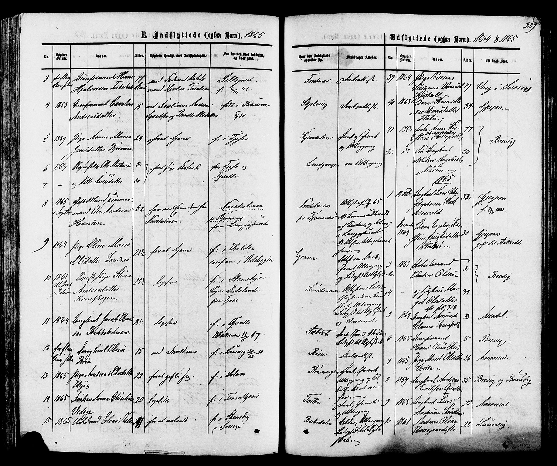 Eidanger kirkebøker, SAKO/A-261/F/Fa/L0010: Parish register (official) no. 10, 1859-1874, p. 329