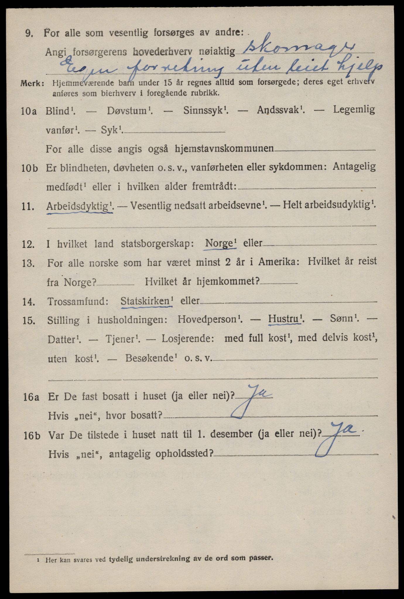 SAST, 1920 census for Håland, 1920, p. 2626