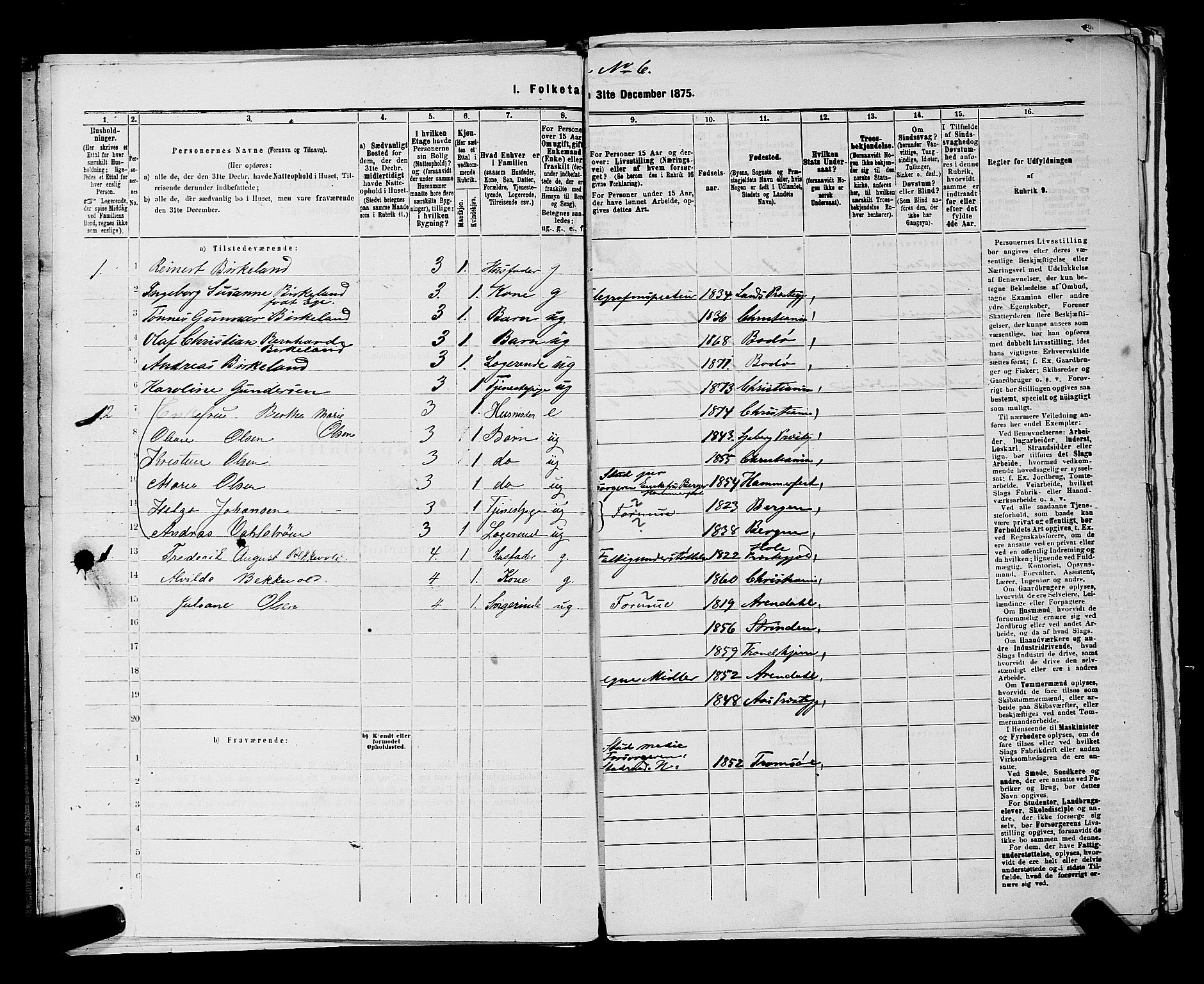 RA, 1875 census for 0301 Kristiania, 1875, p. 5894