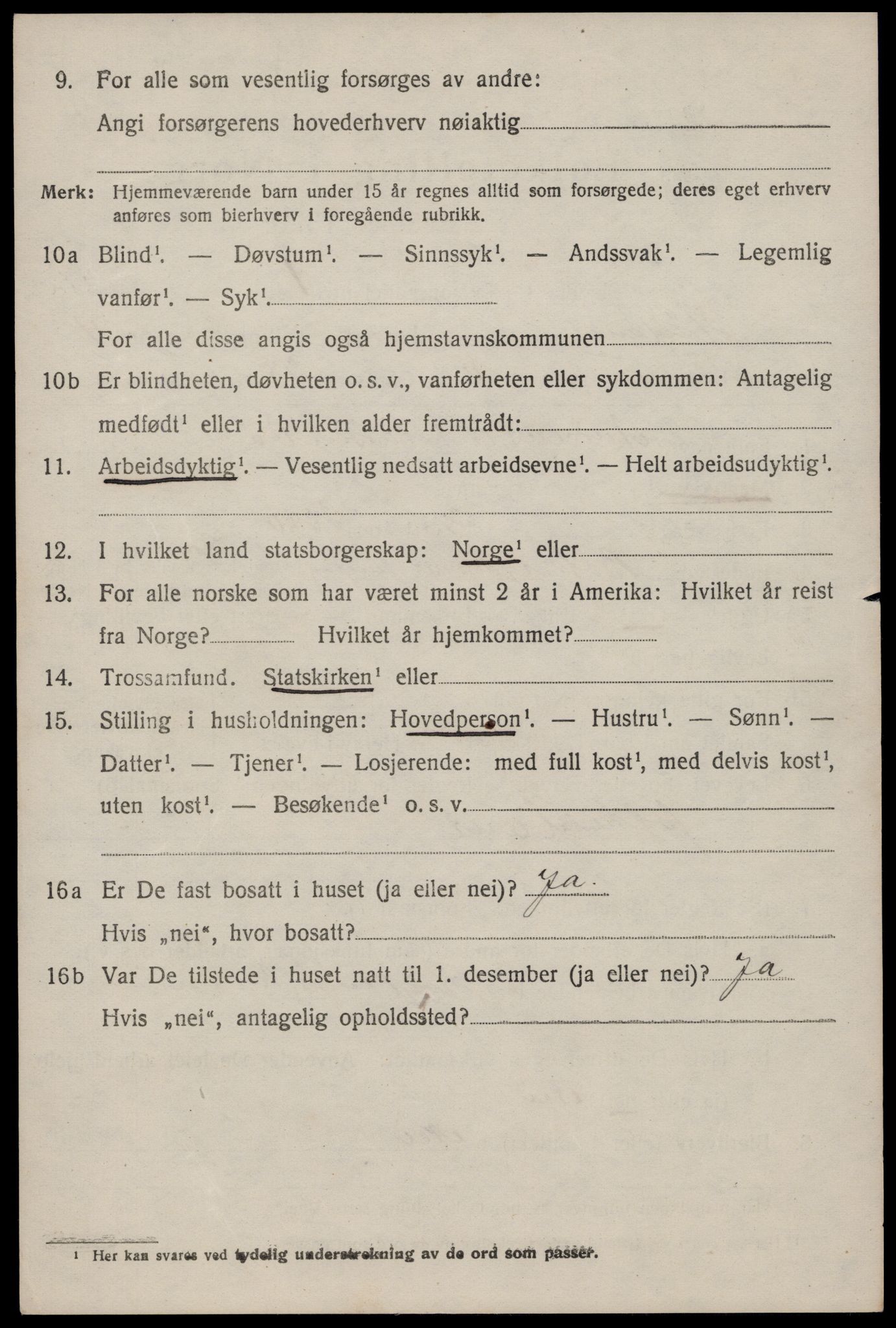 SAST, 1920 census for Høyland, 1920, p. 14097