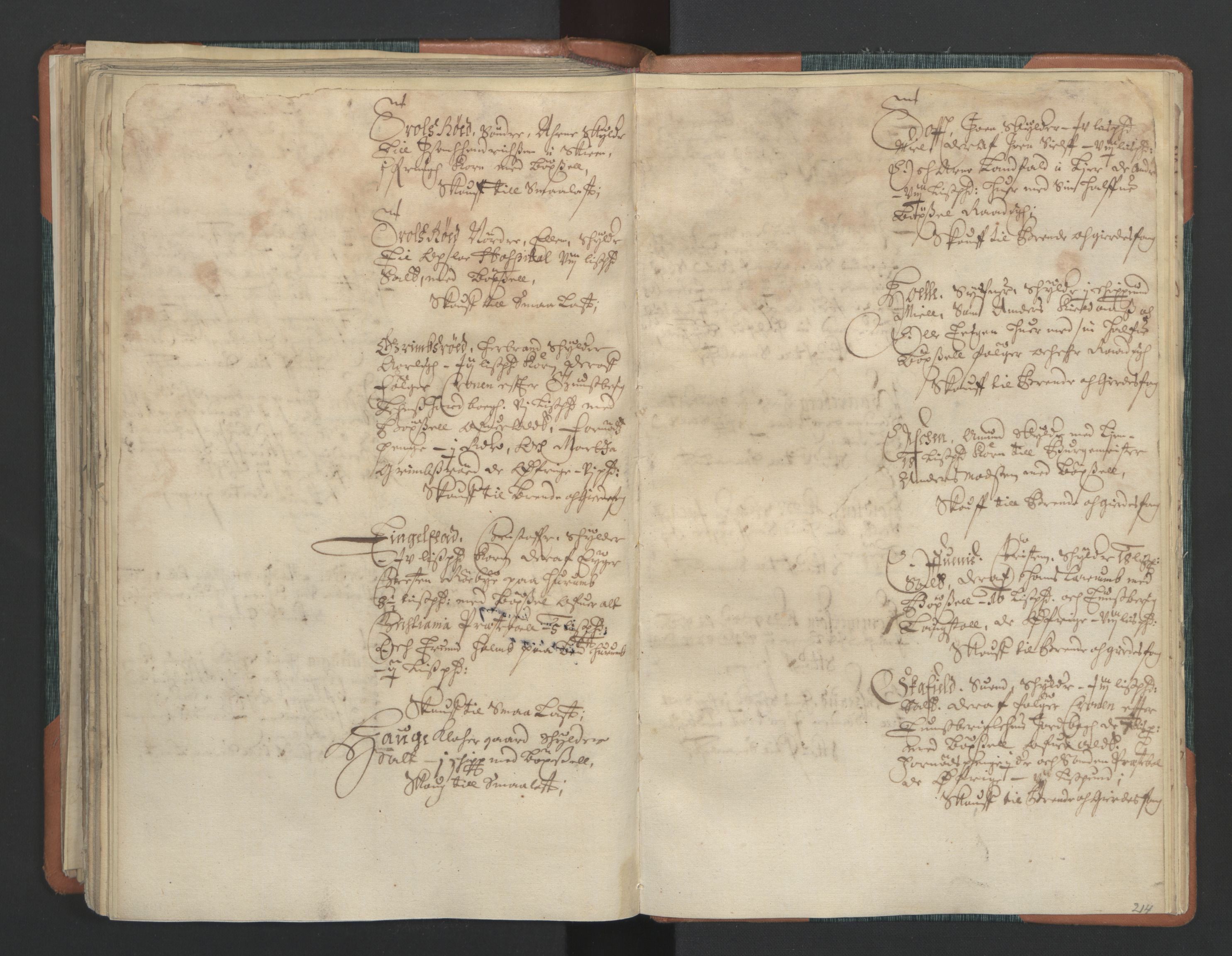 Rentekammeret inntil 1814, Realistisk ordnet avdeling, AV/RA-EA-4070/L/L0012: Tønsberg lagdømme. Alminnelig jordebok for Tønsberg len - Våle, Råbygge, Lardal og Sande skipreider., 1661, p. 213b-214a