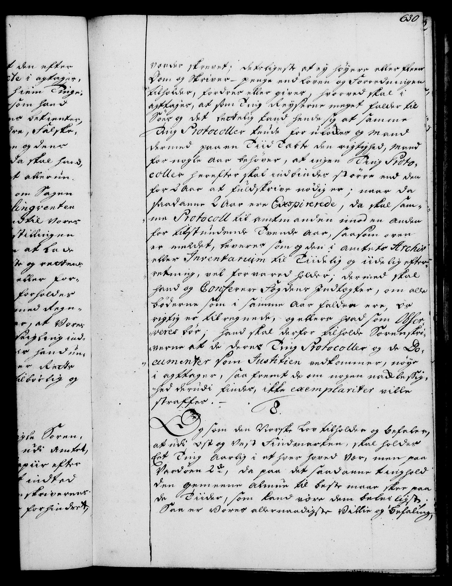Rentekammeret, Kammerkanselliet, RA/EA-3111/G/Gg/Ggi/L0002: Norsk instruksjonsprotokoll med register (merket RK 53.35), 1729-1751, p. 630
