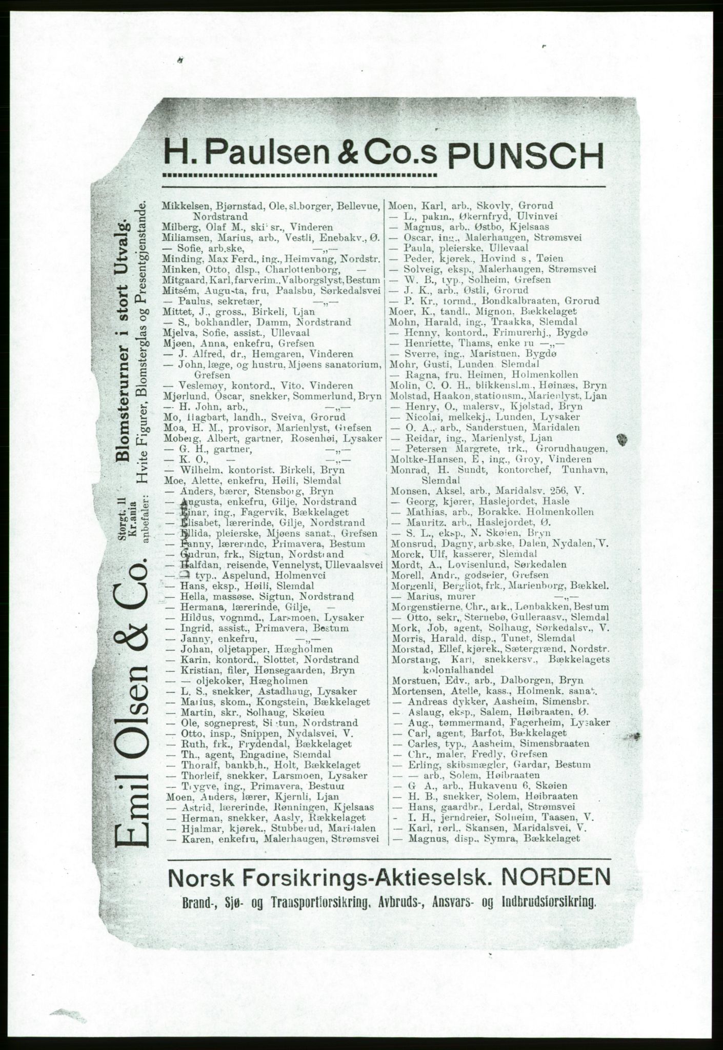 Aker adressebok/adressekalender, PUBL/001/A/001: Akers adressebok, 1916-1917, p. 80
