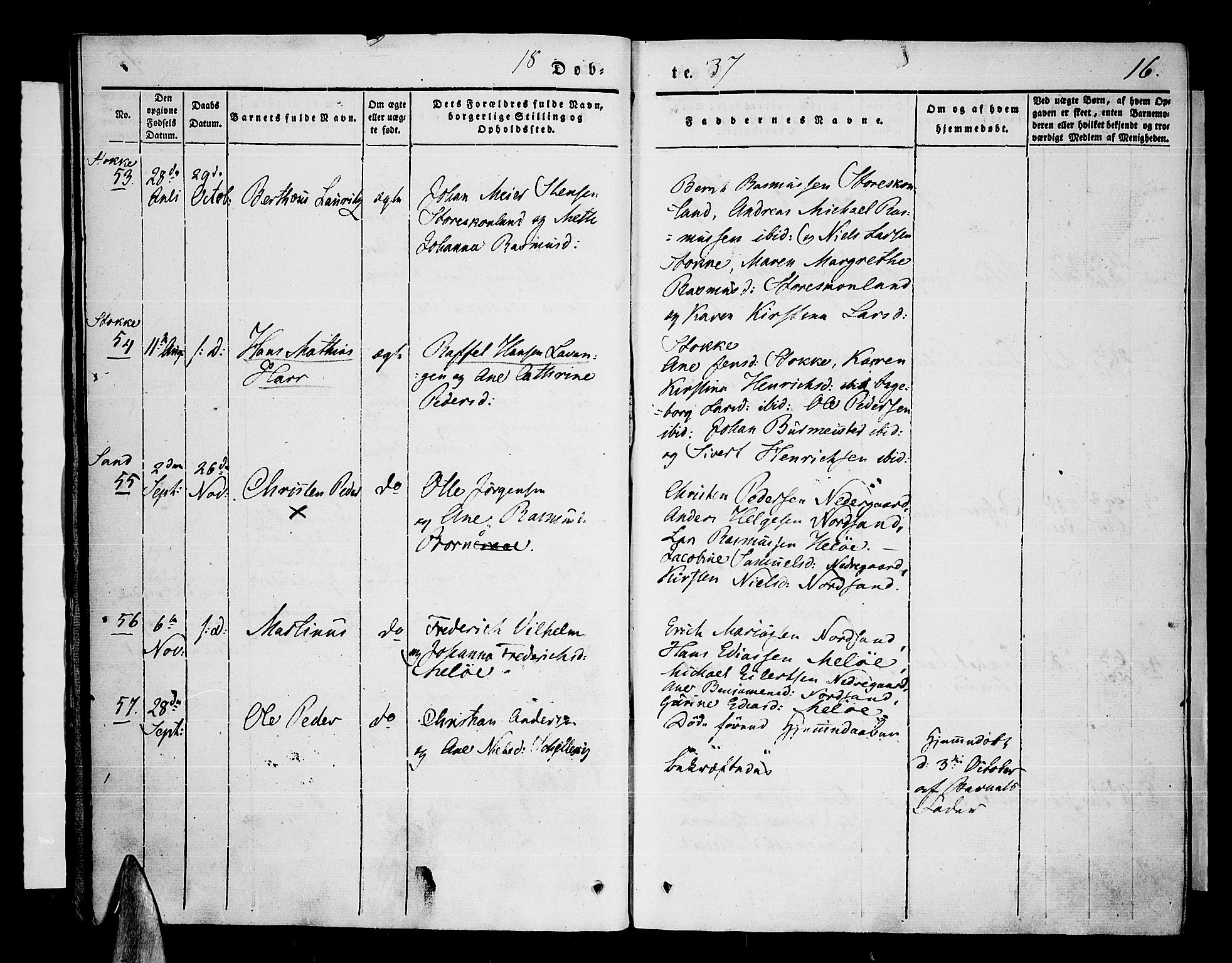 Trondenes sokneprestkontor, SATØ/S-1319/H/Ha/L0008kirke: Parish register (official) no. 8, 1835-1840, p. 16