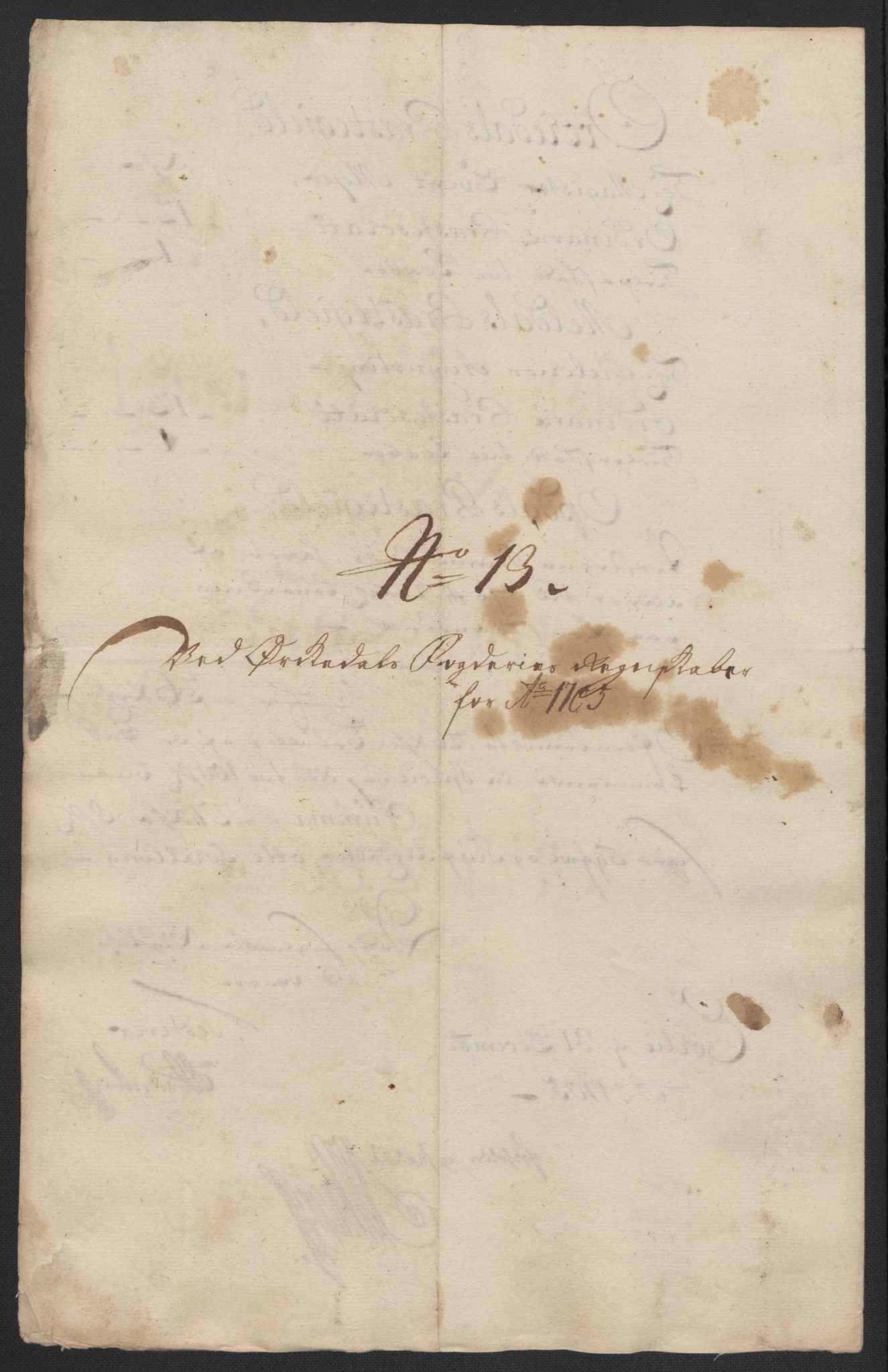 Rentekammeret inntil 1814, Reviderte regnskaper, Fogderegnskap, RA/EA-4092/R60/L3955: Fogderegnskap Orkdal og Gauldal, 1705, p. 189