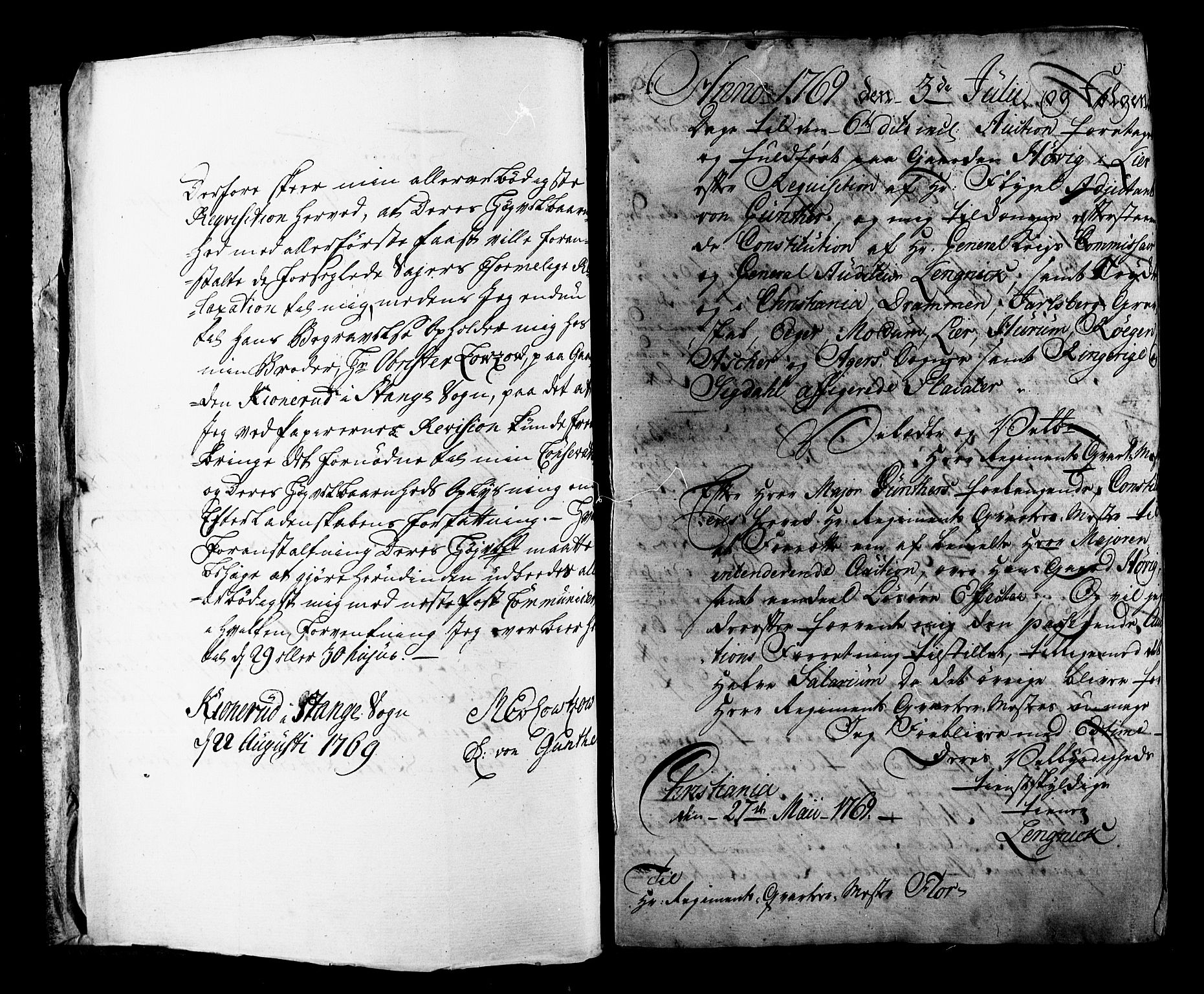 Forsvaret, Generalauditøren, AV/RA-RAFA-1772/F/Fj/Fja/L0013: Flügeladjutant Günther (S. 253) 1769 - 1772, 1769-1772, p. 5