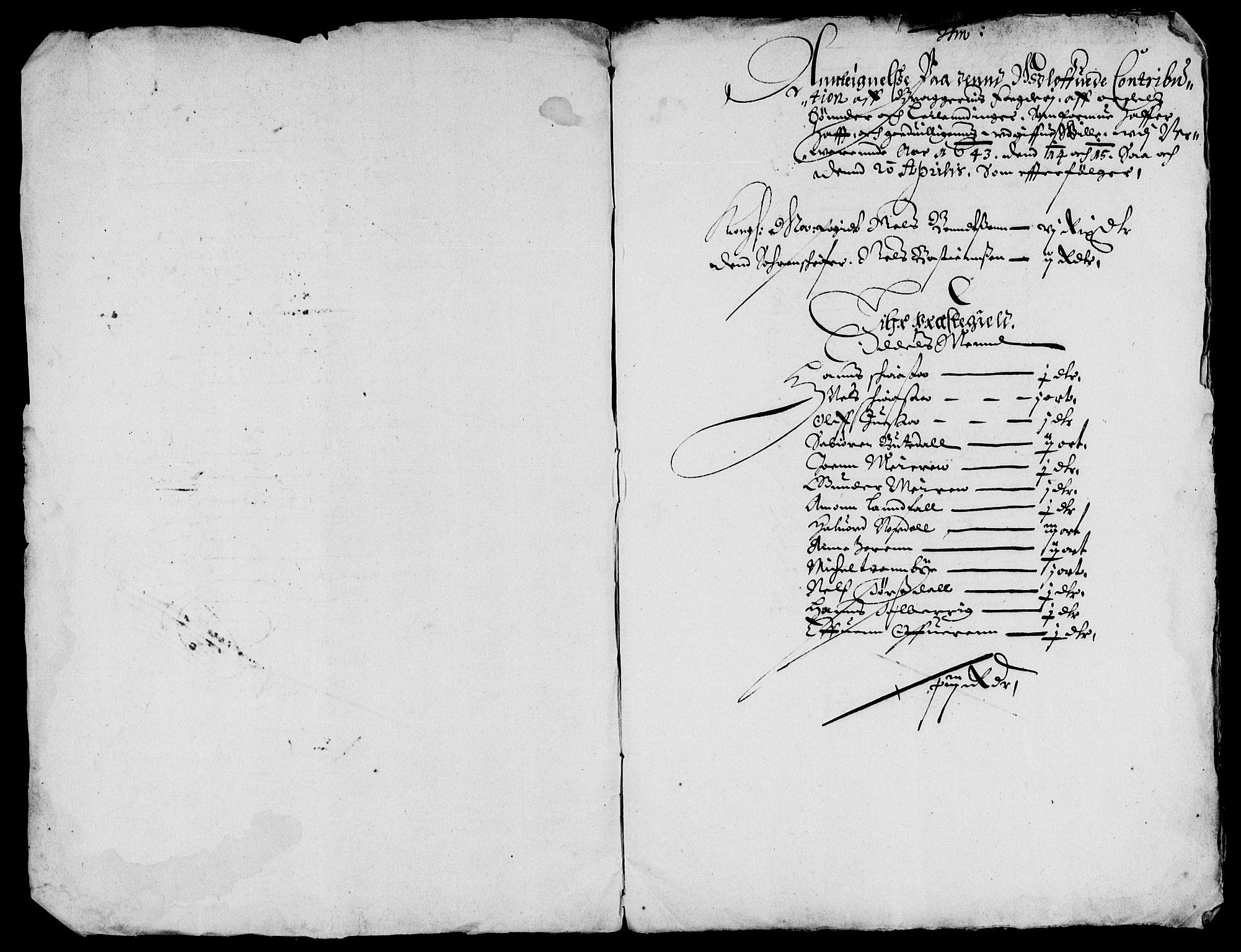 Rentekammeret inntil 1814, Reviderte regnskaper, Lensregnskaper, AV/RA-EA-5023/R/Rb/Rba/L0177: Akershus len, 1643-1644