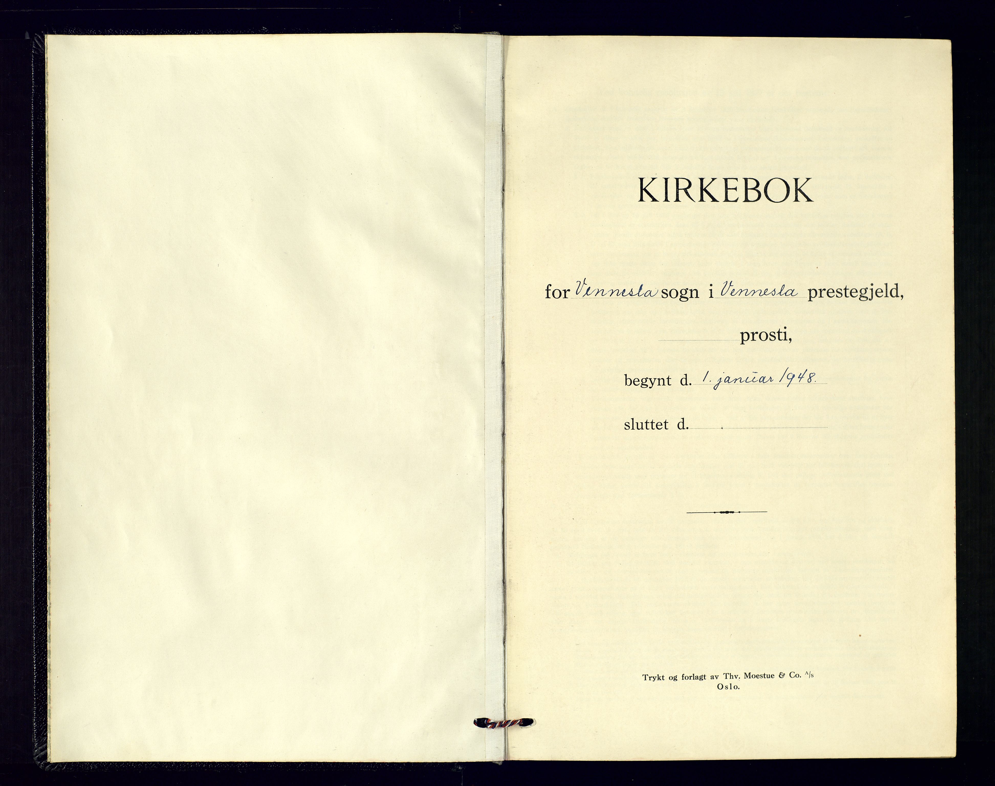 Vennesla sokneprestkontor, SAK/1111-0045/Fb/Fbb/L0009: Parish register (copy) no. B-9, 1948-1961