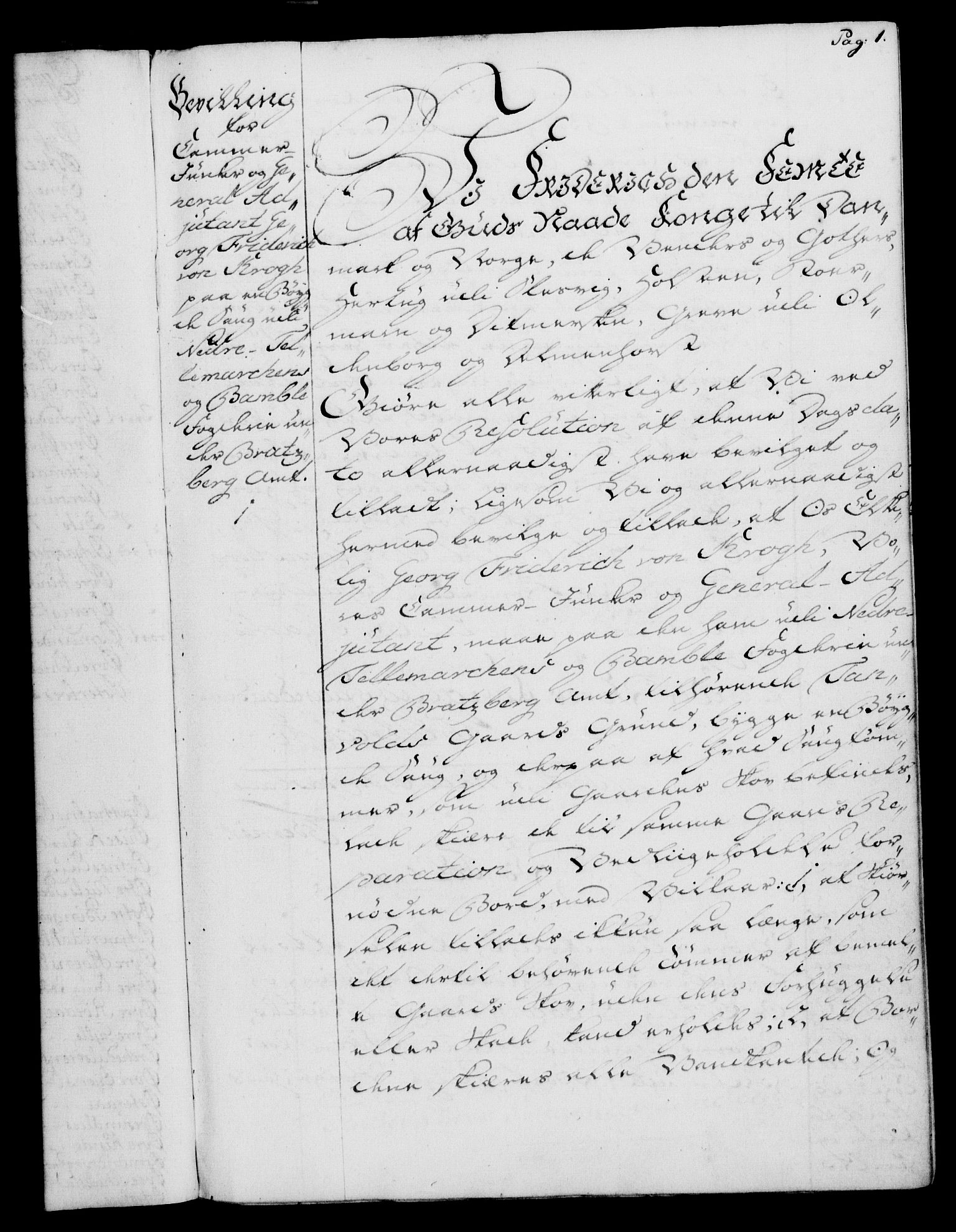 Rentekammeret, Kammerkanselliet, RA/EA-3111/G/Gg/Gga/L0007: Norsk ekspedisjonsprotokoll med register (merket RK 53.7), 1759-1768, p. 1
