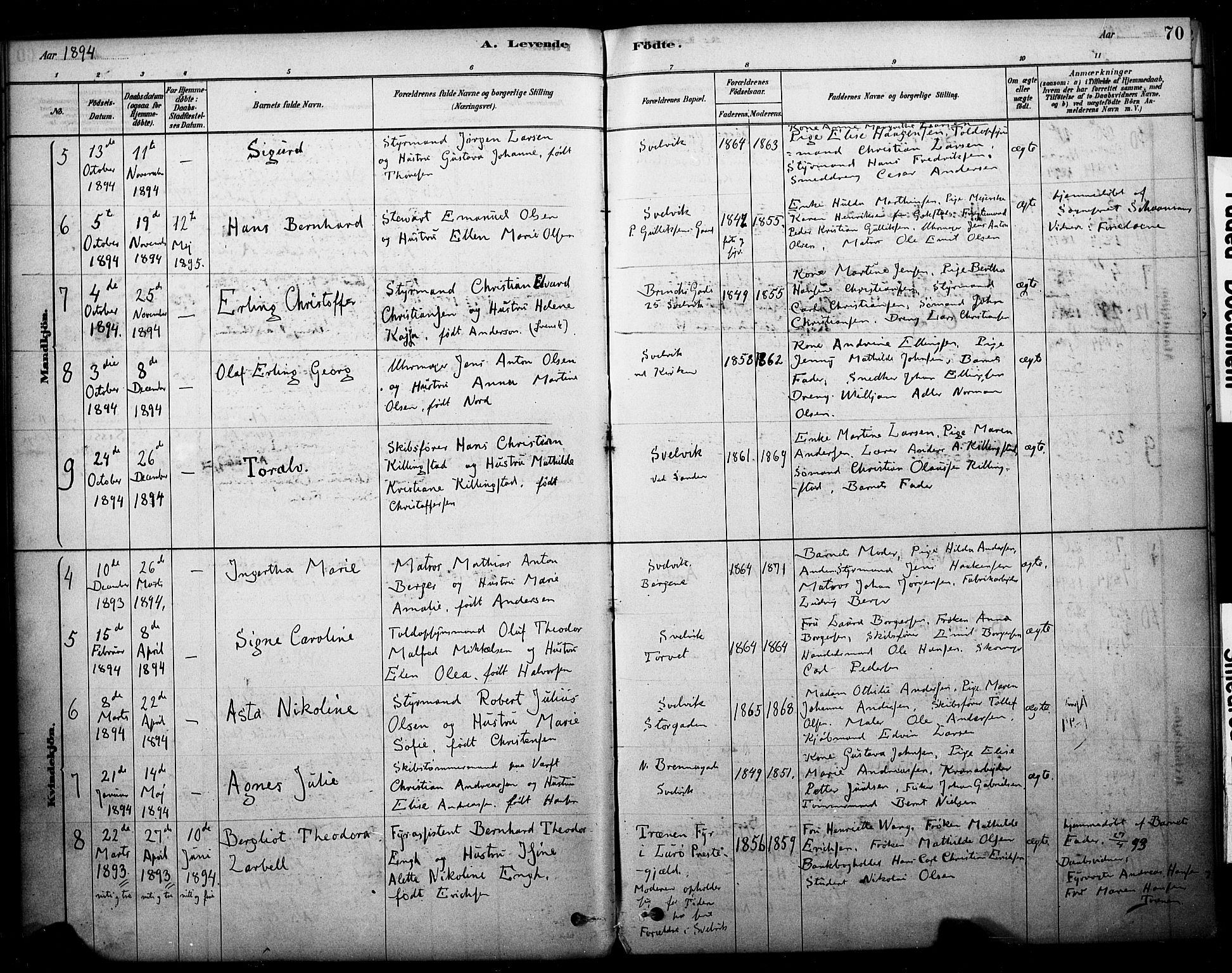 Strømm kirkebøker, AV/SAKO-A-322/F/Fb/L0001: Parish register (official) no. II 1, 1878-1899, p. 70