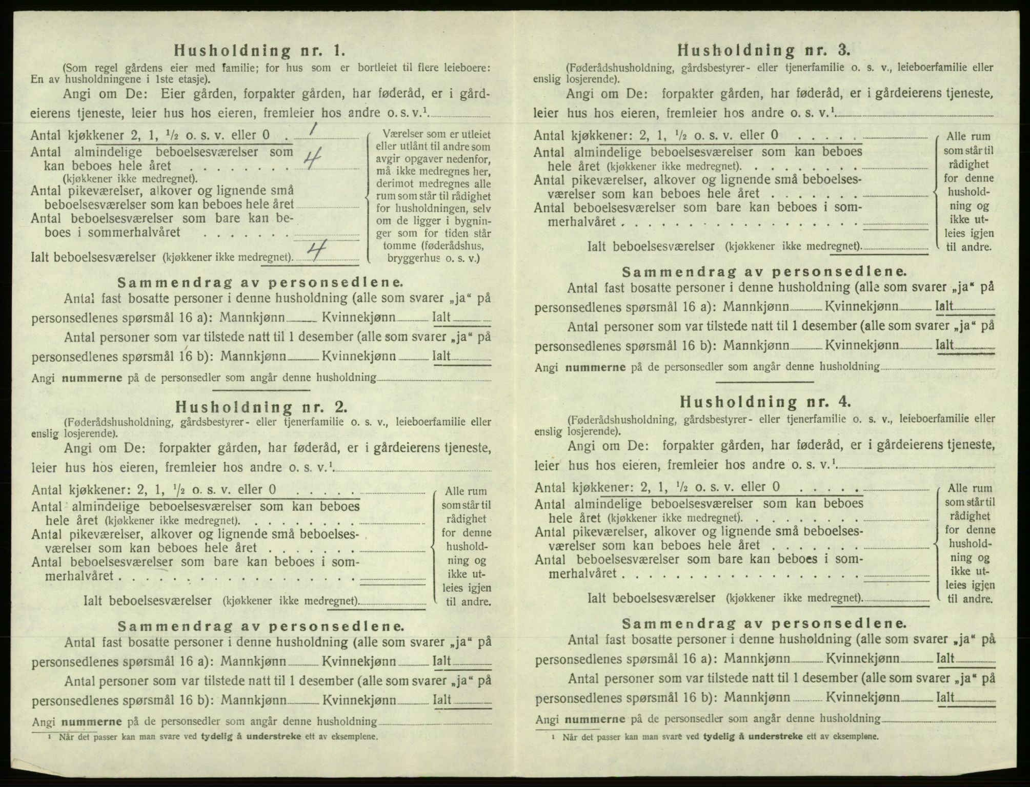 SAB, 1920 census for Os, 1920, p. 317