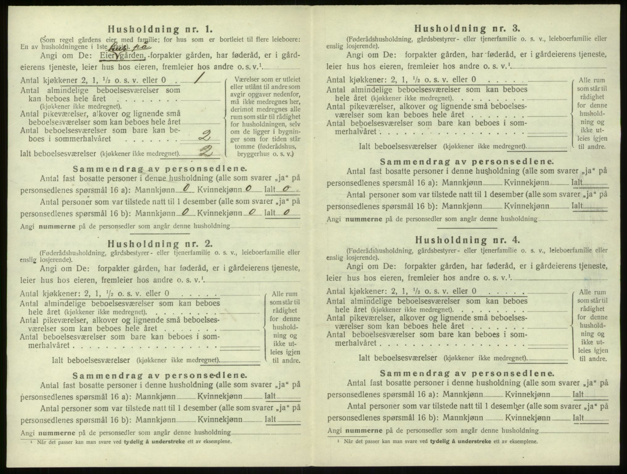 SAB, 1920 census for Hamre, 1920, p. 511