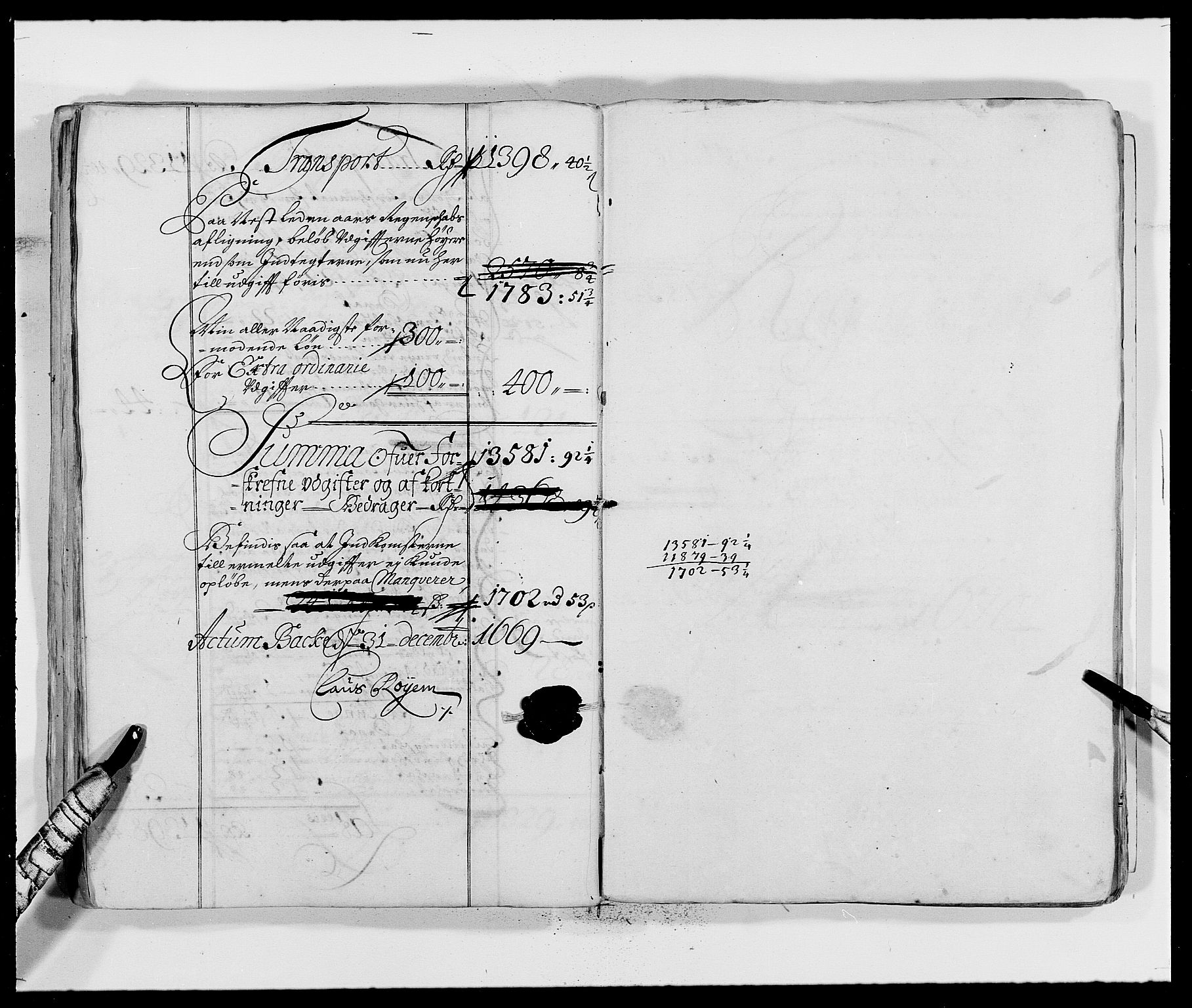 Rentekammeret inntil 1814, Reviderte regnskaper, Fogderegnskap, RA/EA-4092/R32/L1839: Fogderegnskap Jarlsberg grevskap, 1664-1673, p. 88