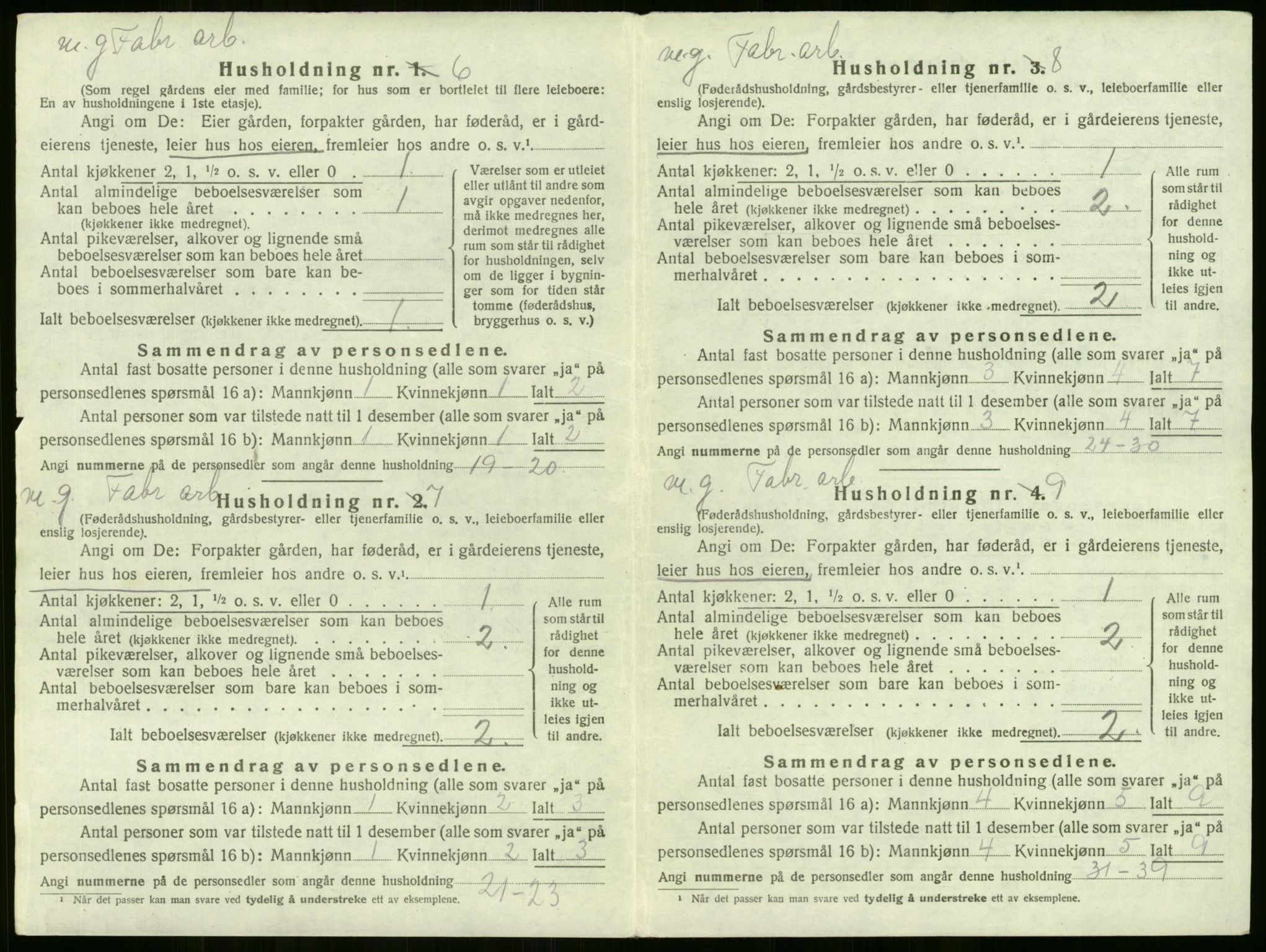 SAKO, 1920 census for Lier, 1920, p. 346