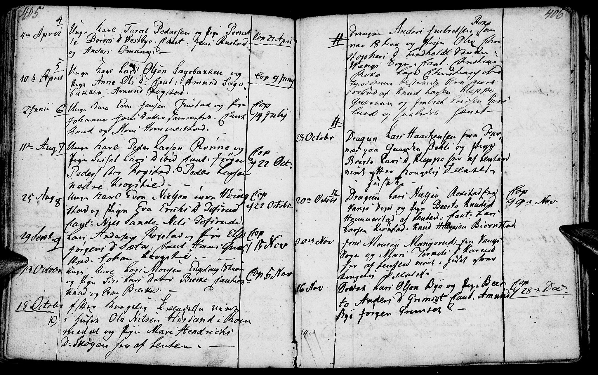 Løten prestekontor, SAH/PREST-022/K/Ka/L0003: Parish register (official) no. 3, 1773-1800, p. 405-406