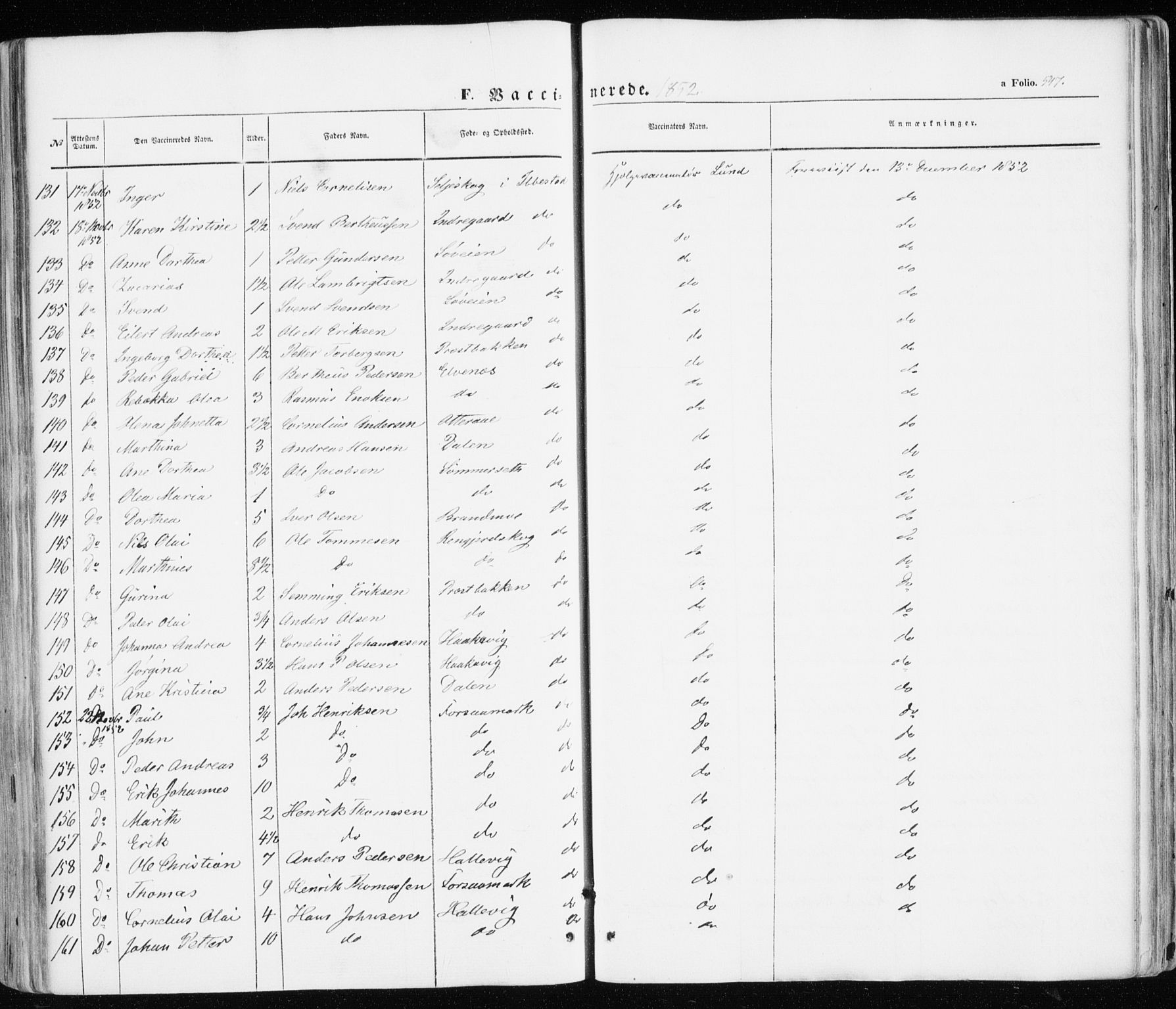 Ibestad sokneprestembete, AV/SATØ-S-0077/H/Ha/Haa/L0008kirke: Parish register (official) no. 8, 1850-1859, p. 547