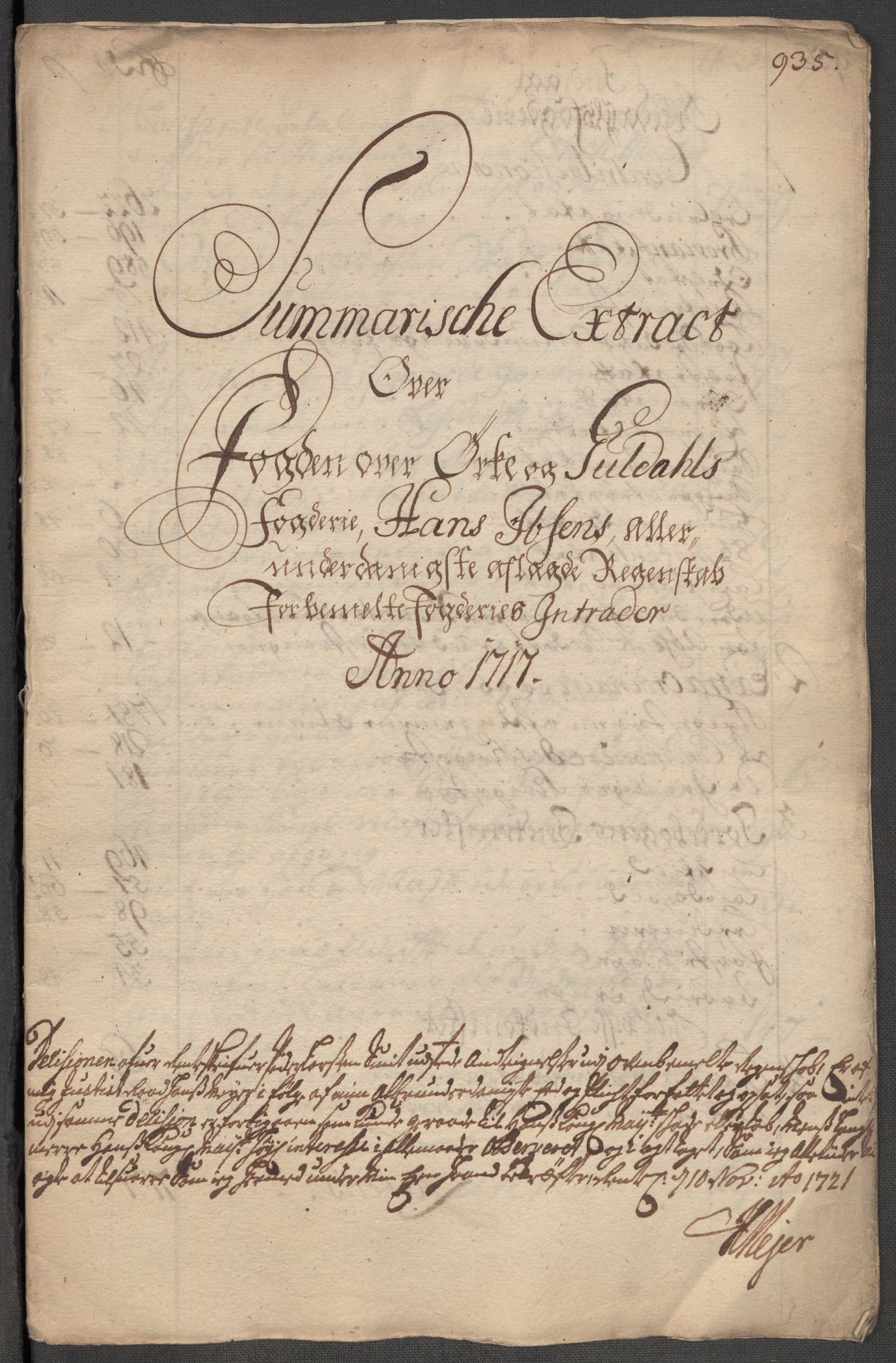 Rentekammeret inntil 1814, Reviderte regnskaper, Fogderegnskap, RA/EA-4092/R60/L3969: Fogderegnskap Orkdal og Gauldal, 1717, p. 21