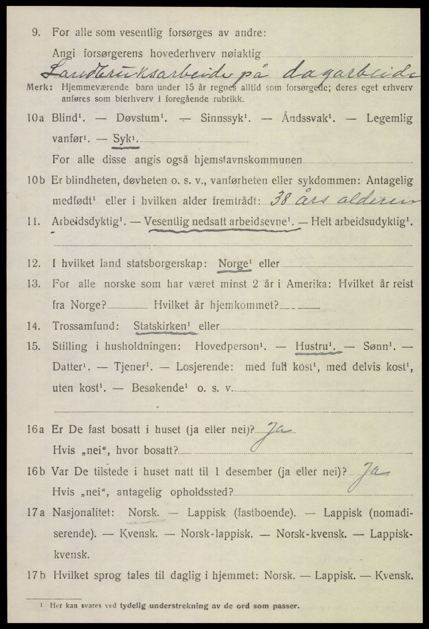 SAT, 1920 census for Otterøy, 1920, p. 2276