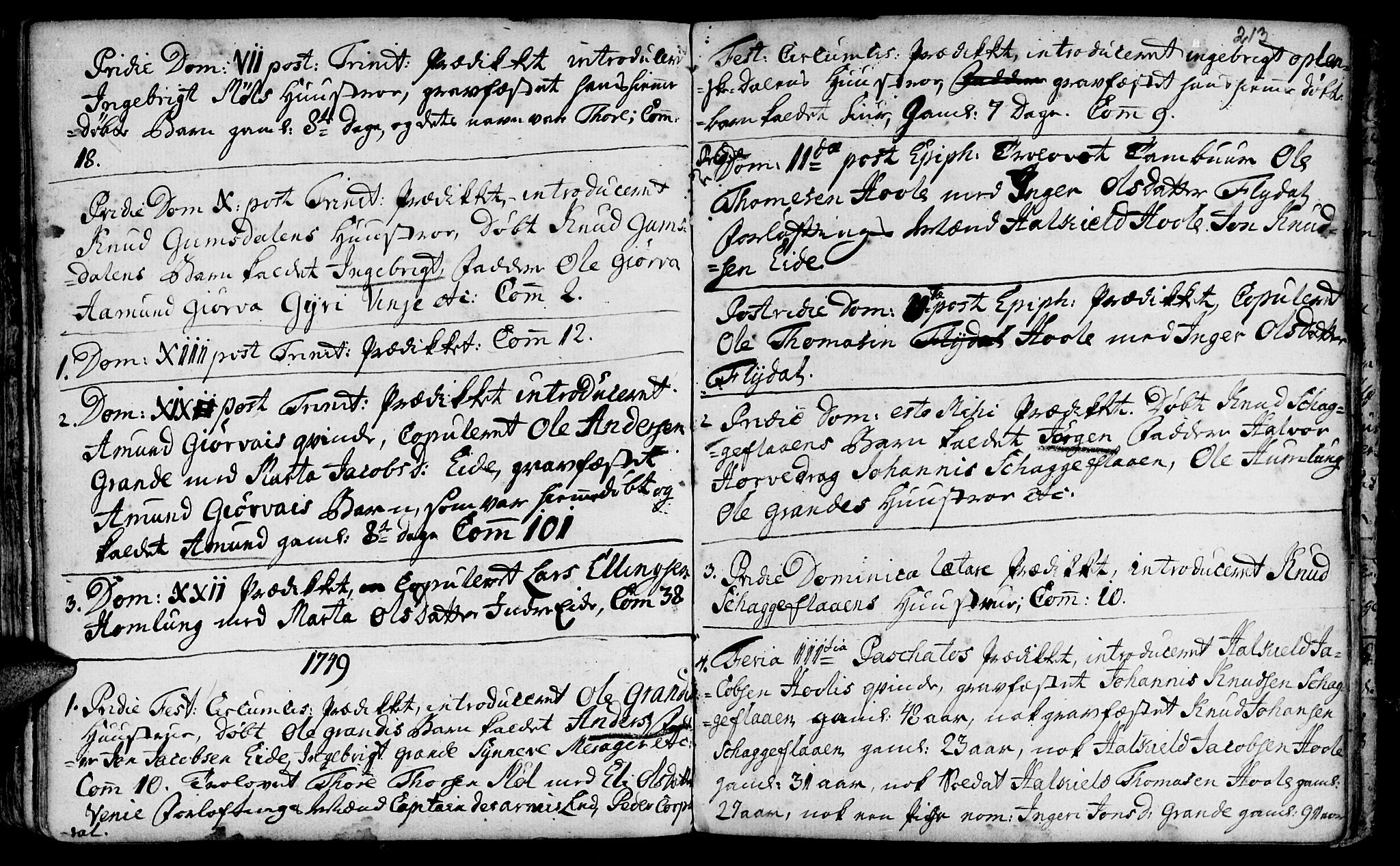 Ministerialprotokoller, klokkerbøker og fødselsregistre - Møre og Romsdal, AV/SAT-A-1454/519/L0242: Parish register (official) no. 519A01 /3, 1736-1761, p. 213