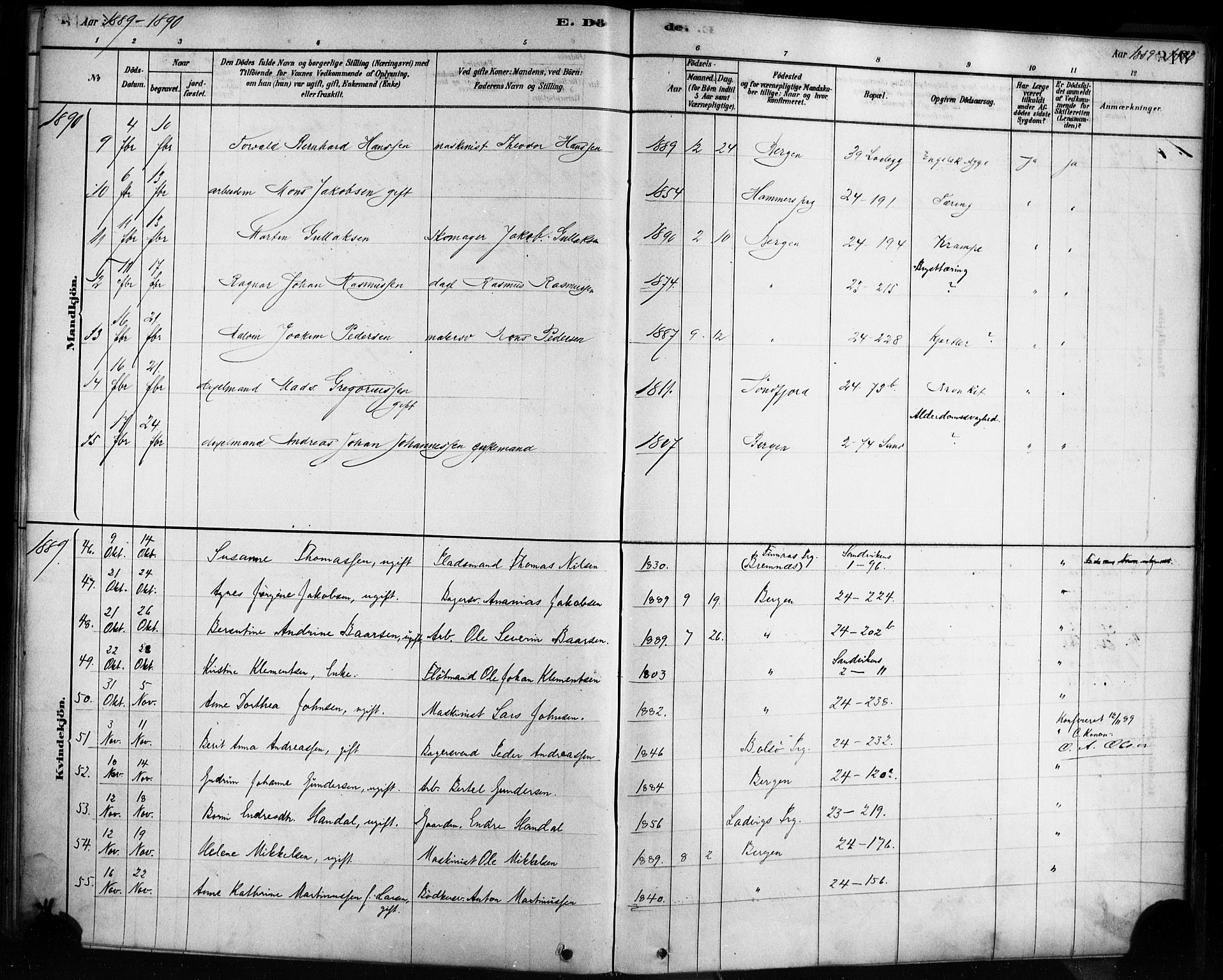 Sandviken Sokneprestembete, AV/SAB-A-77601/H/Ha/L0002: Parish register (official) no. A 2, 1878-1896, p. 316