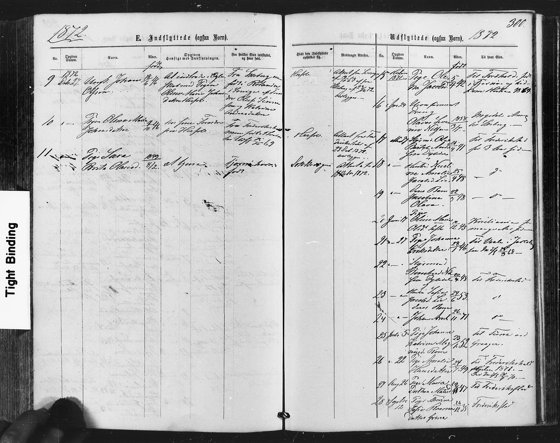 Hvaler prestekontor Kirkebøker, AV/SAO-A-2001/F/Fa/L0007: Parish register (official) no. I 7, 1864-1878, p. 300