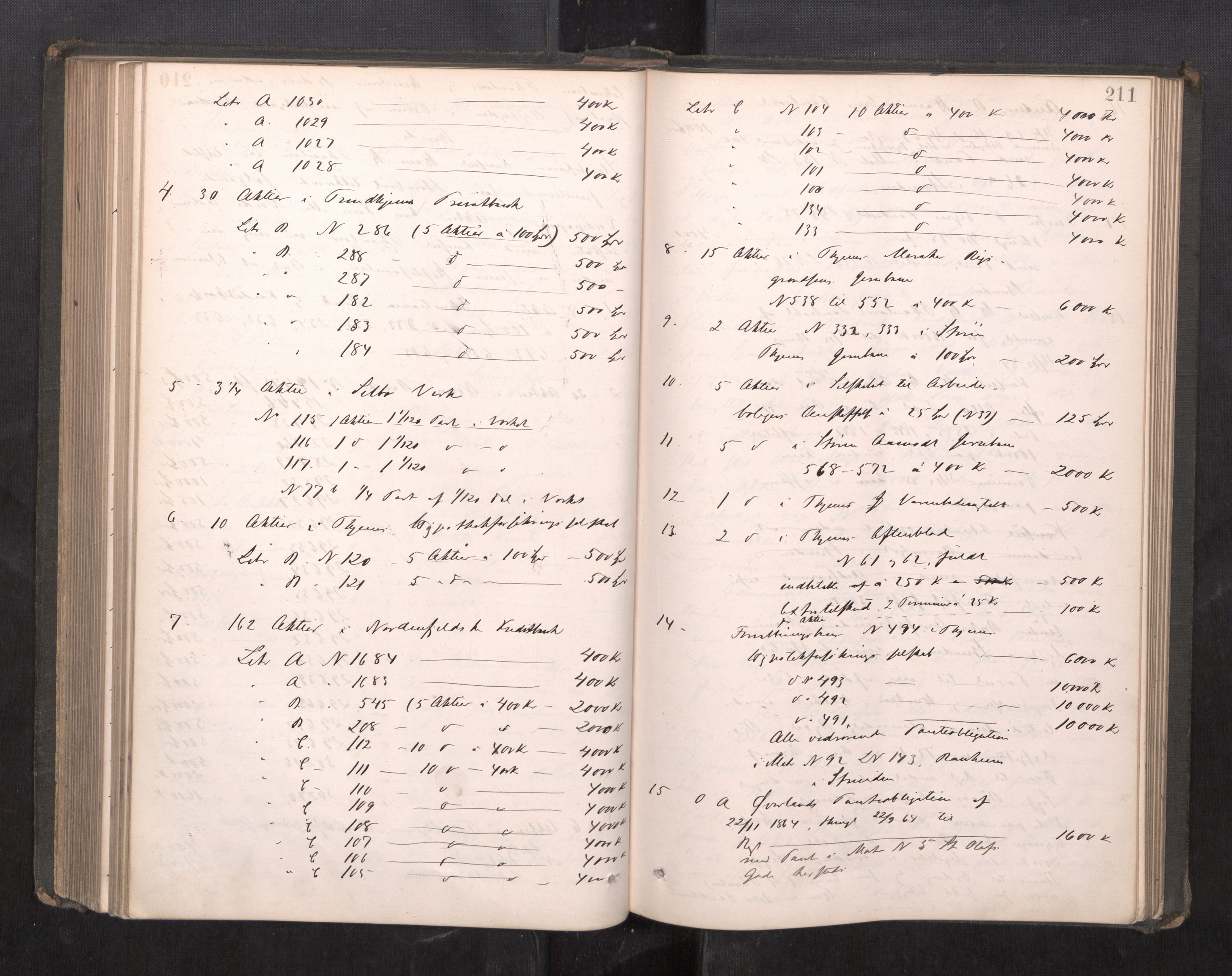 Trondheim byfogd, AV/SAT-A-0003/1/3/3C/L0012: Skifteregistreringsprotokoll - 12/1-17/12. (u/ register), 1885-1890, p. 211