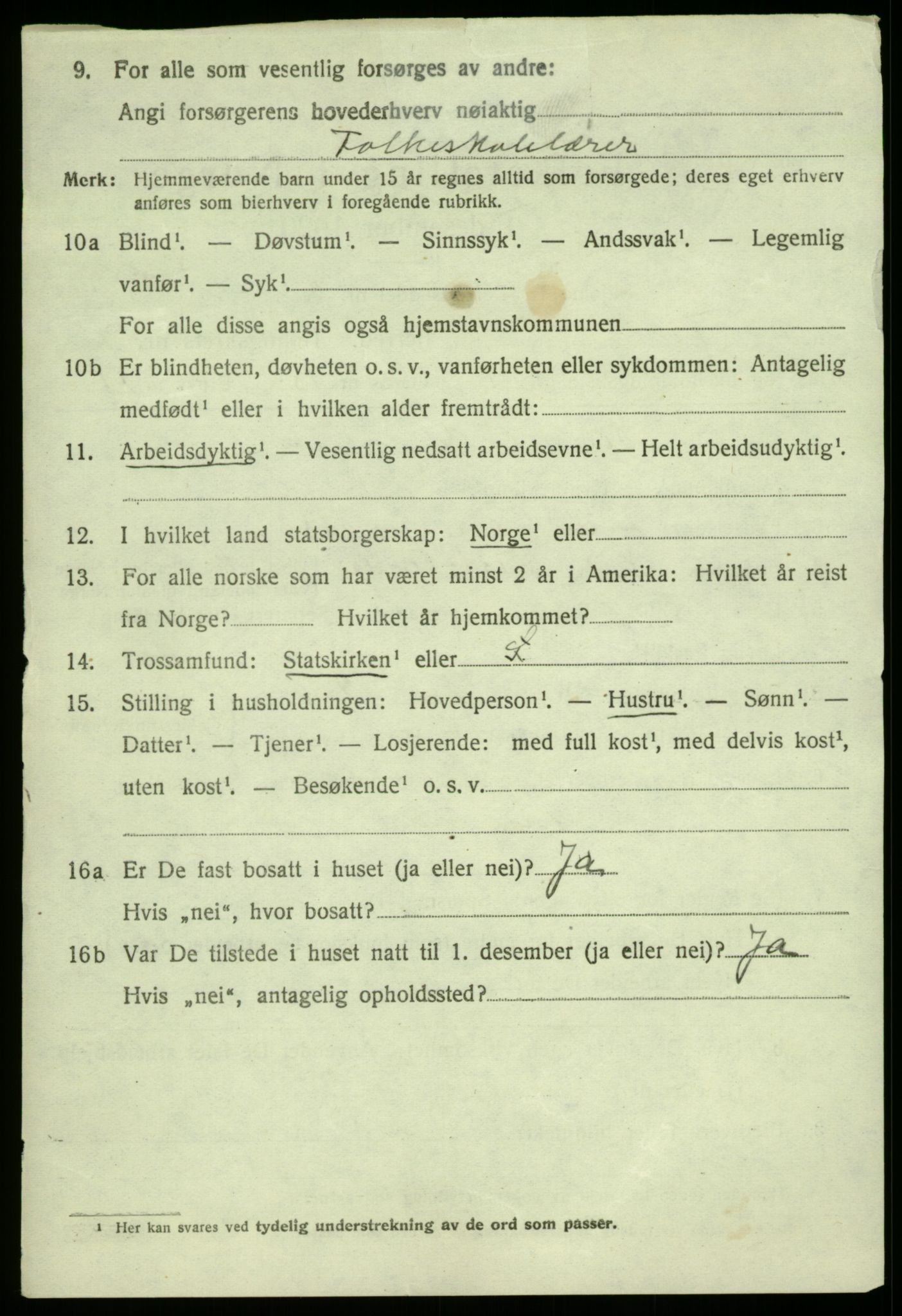 SAB, 1920 census for Fana, 1920, p. 15244