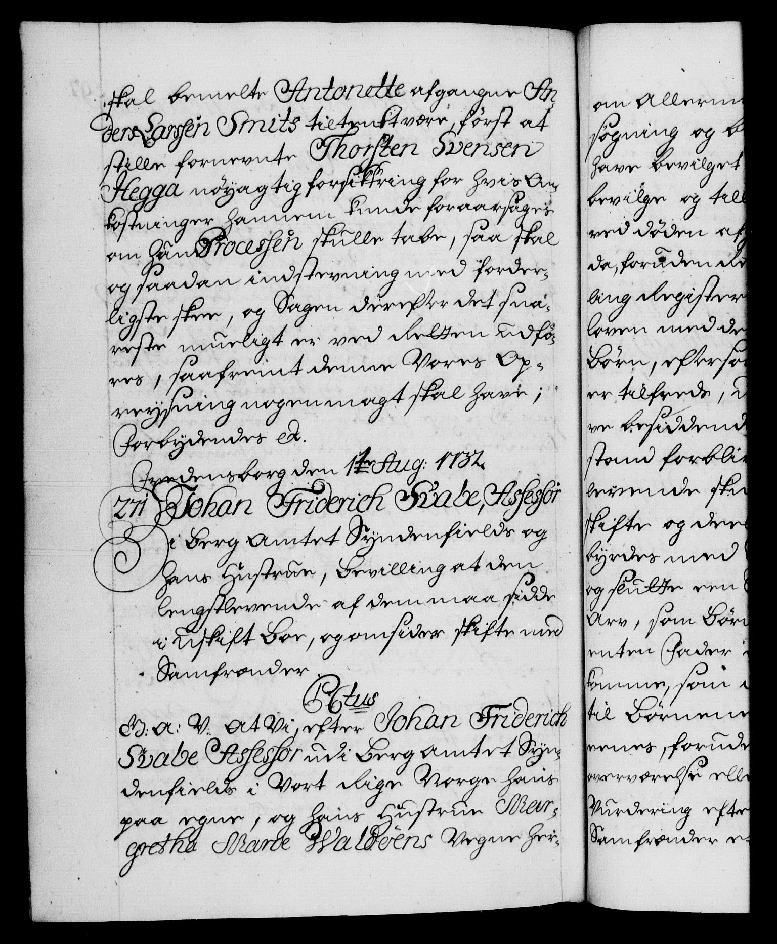 Danske Kanselli 1572-1799, AV/RA-EA-3023/F/Fc/Fca/Fcaa/L0027: Norske registre, 1730-1732, p. 597b